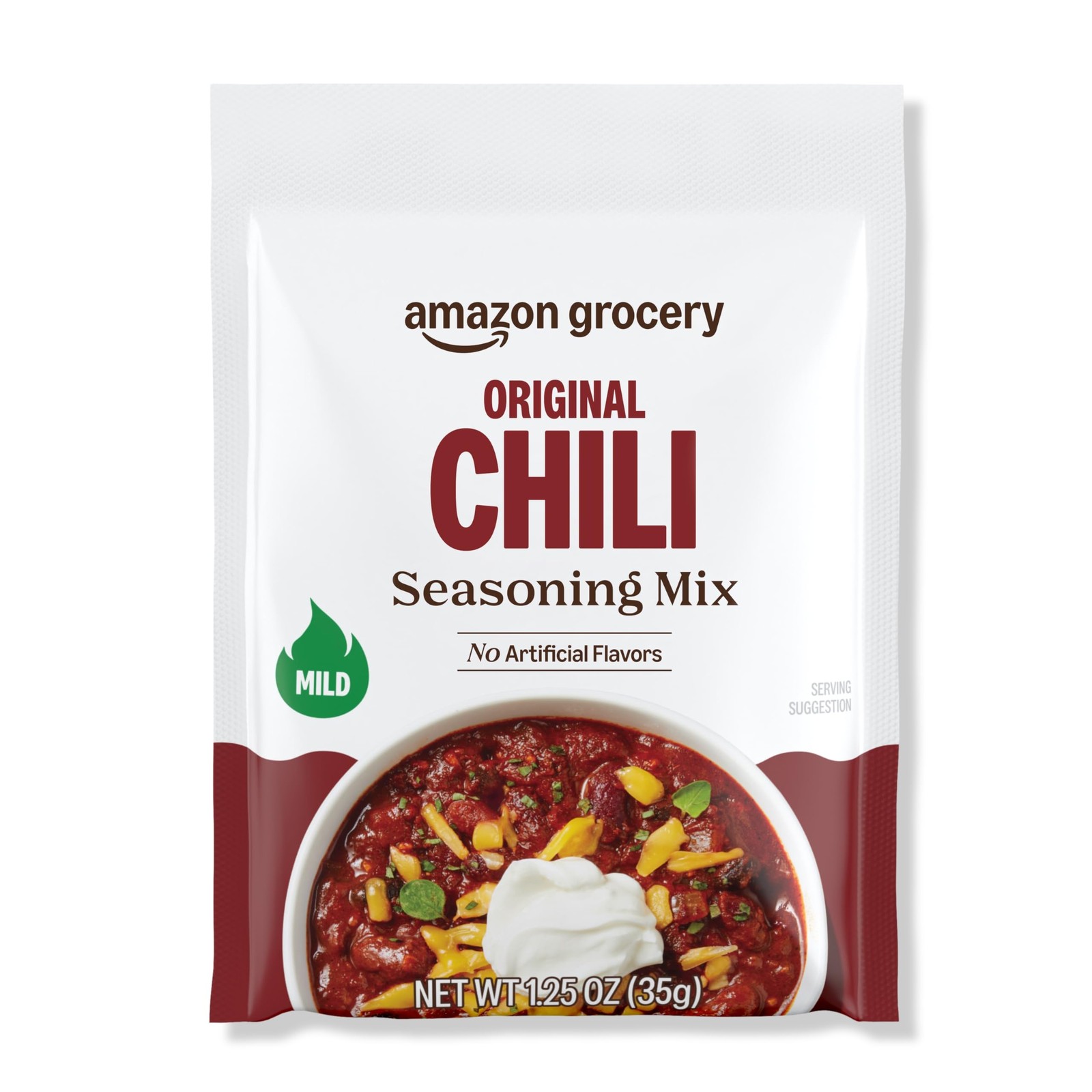 Amazon Grocery, Original Chili Seasoning Mix, 1.25 Ounce (Pack of 1), White