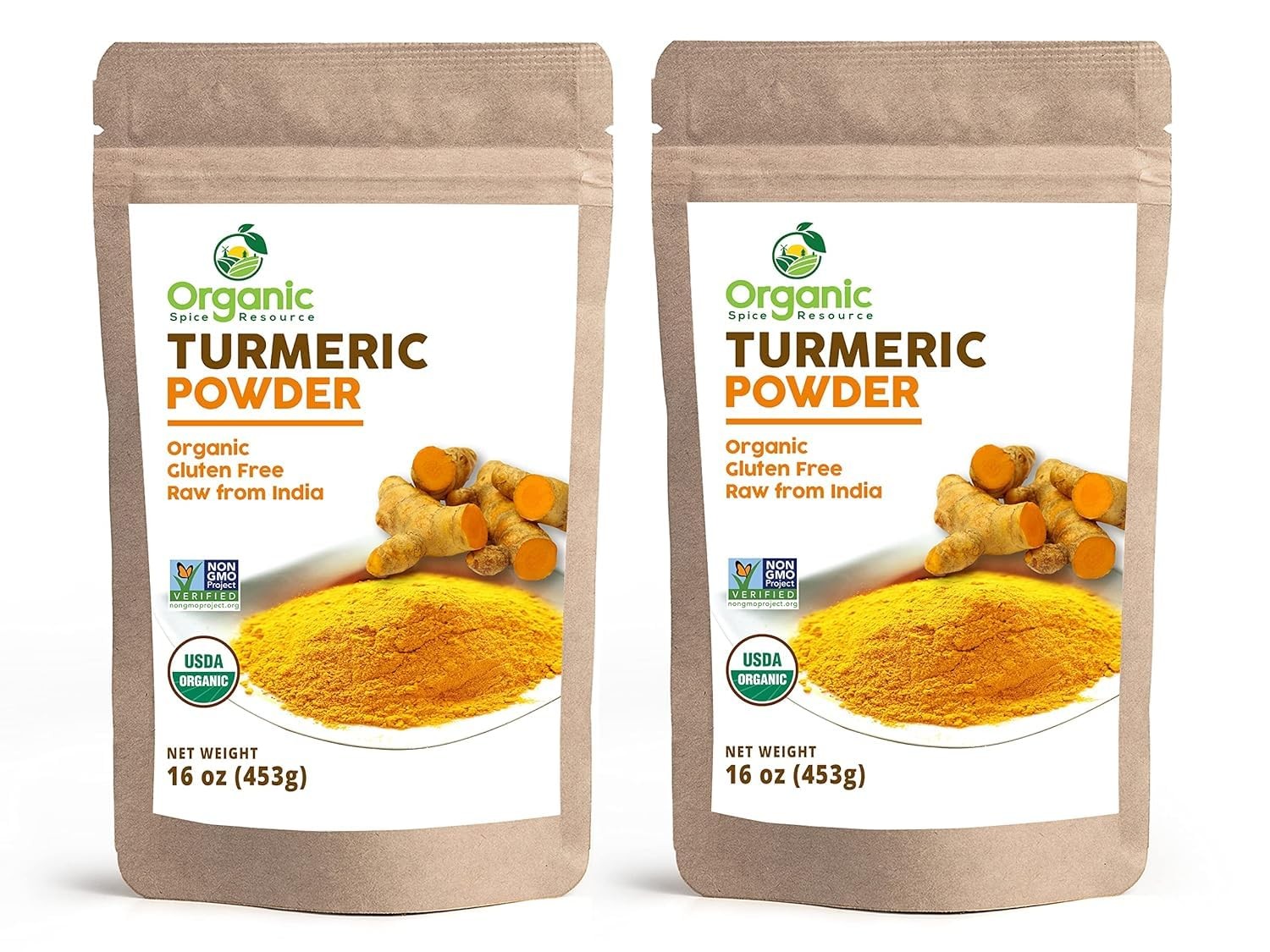 Organic Turmeric Powder w/Curcumin | 32 Ounce (Pack of 2) | USDA Organics and No