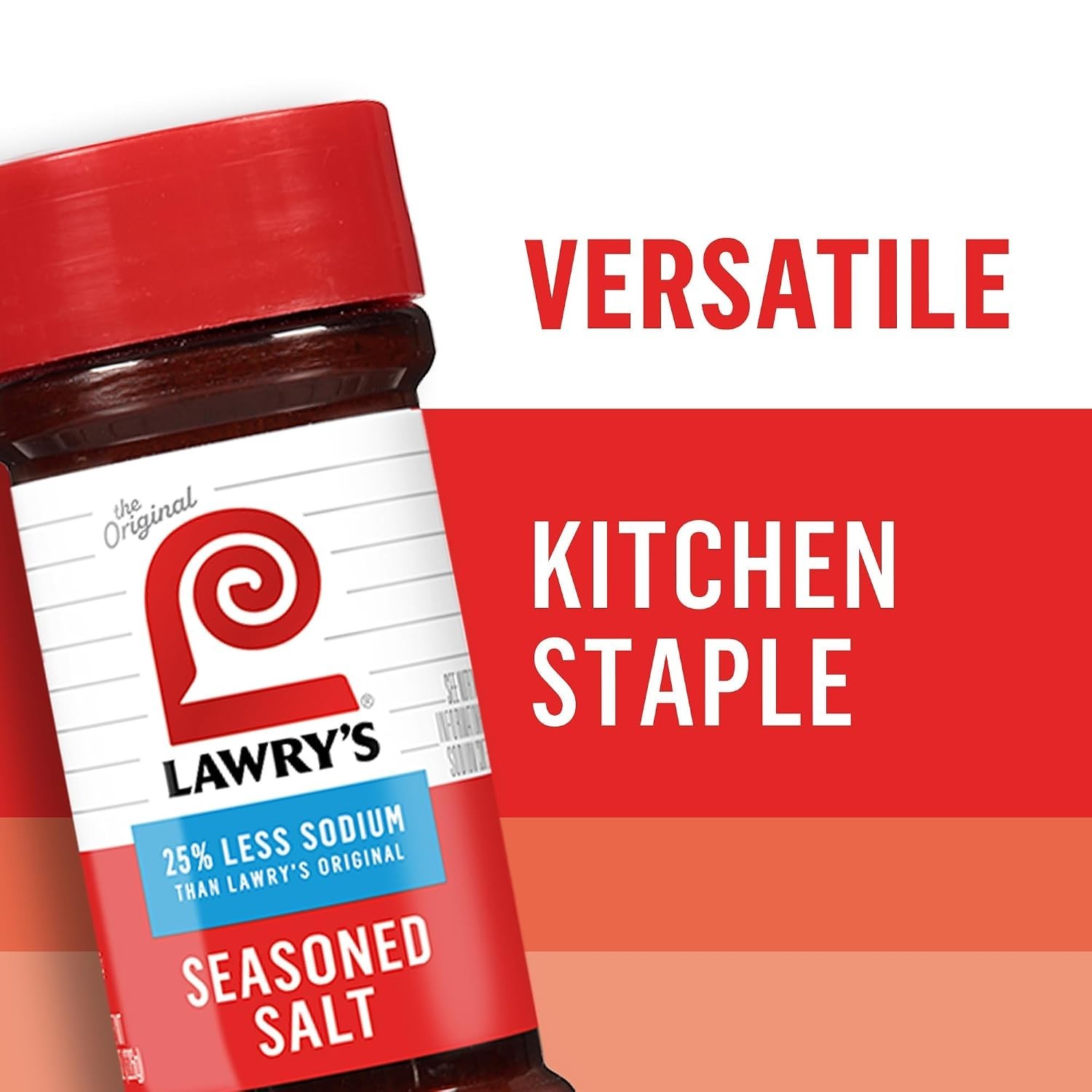 Savory Lawry’s Seasoned Salt, 8 oz – 25% Less Sodium, Ideal for Everyday Cooking