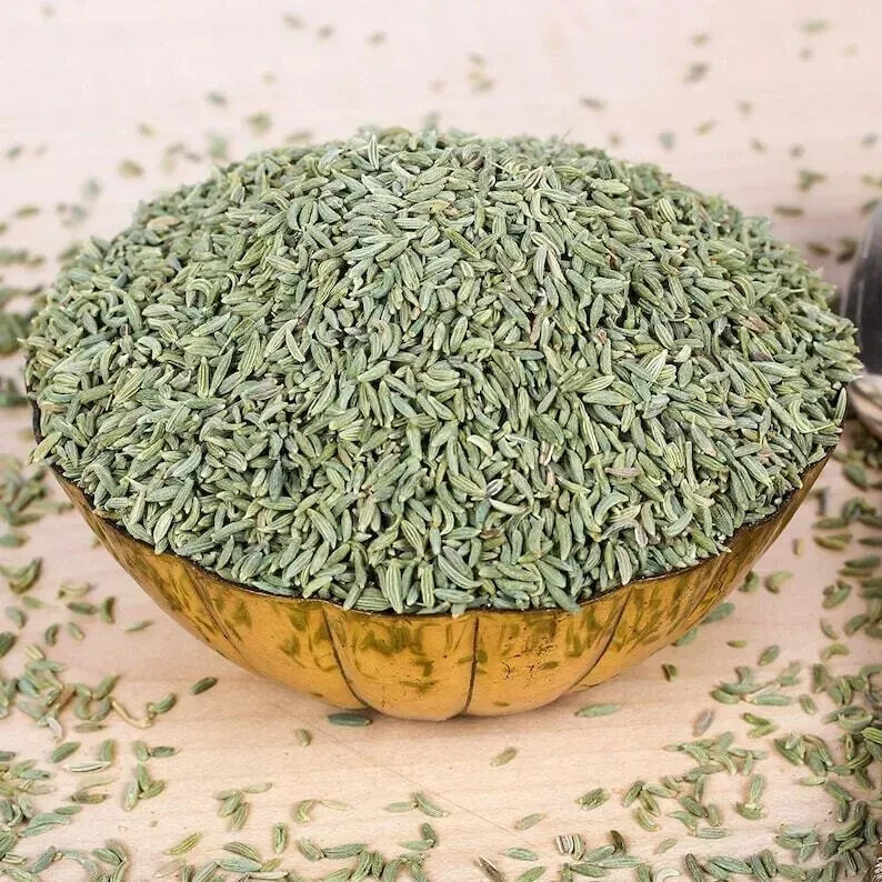 Raw Green Fennel Seeds Hari Sauf Mouth Freshener For Clean Sorted & Cooking Food