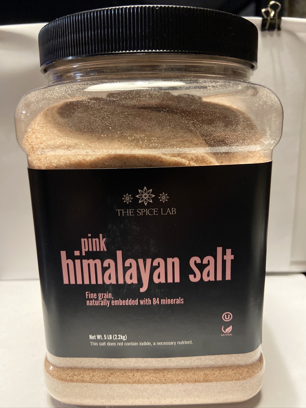 5 LB FINE Pink Crystal Himalayan Pink Salt Fine Grain Natural