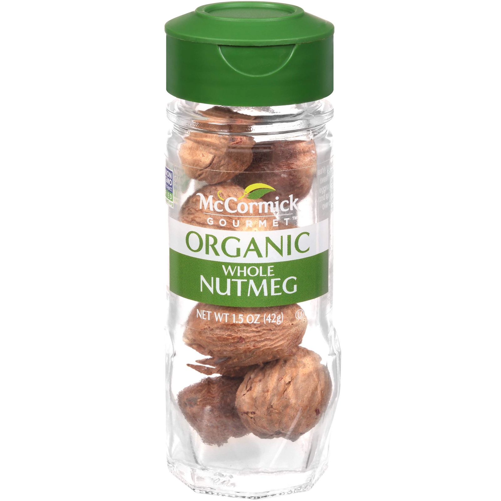 McCormick Gourmet Organic Whole Nutmeg 1.5 Ounce Pack of 3 Freshly Grated Spice