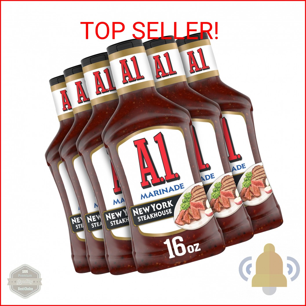 A.1. Steakhouse New York Marinade (16 oz Bottles, Pack of 6)