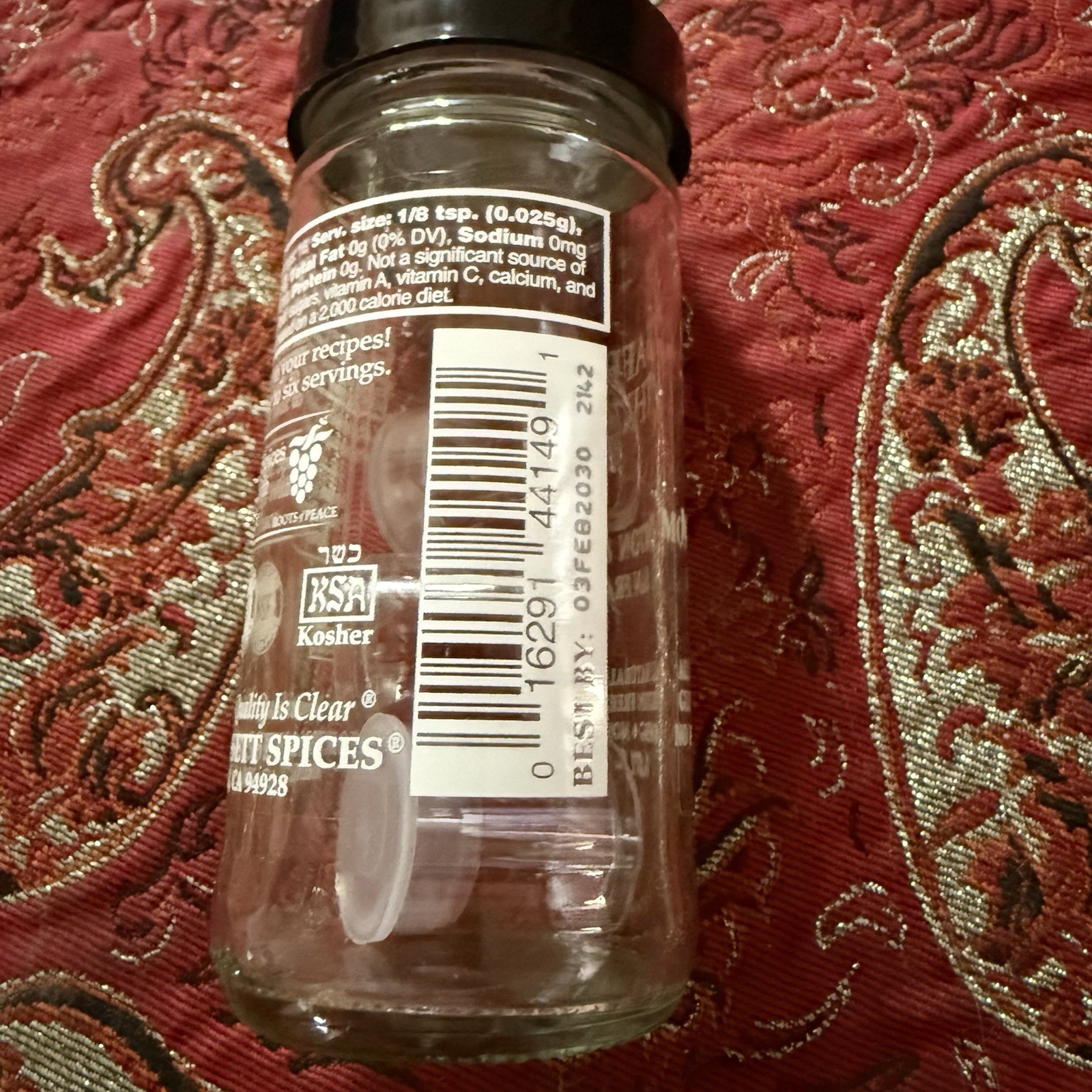 Saffron Threads Morton&Bassett Middle Eastern Spice Jar .4g New/Sealed
