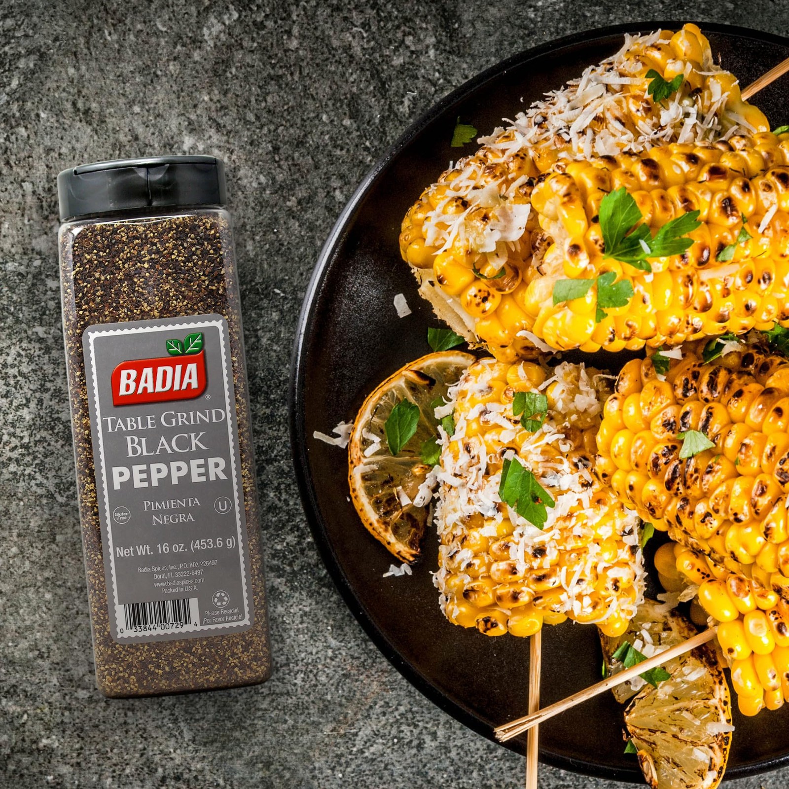 Badia Black Pepper Table Grind, 16 oz – Premium Seasoning for Cooking & Fresh…