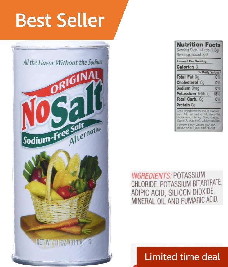 Sodium-Free Salt Alternative – 11 oz Flavor Enhancer for Health
