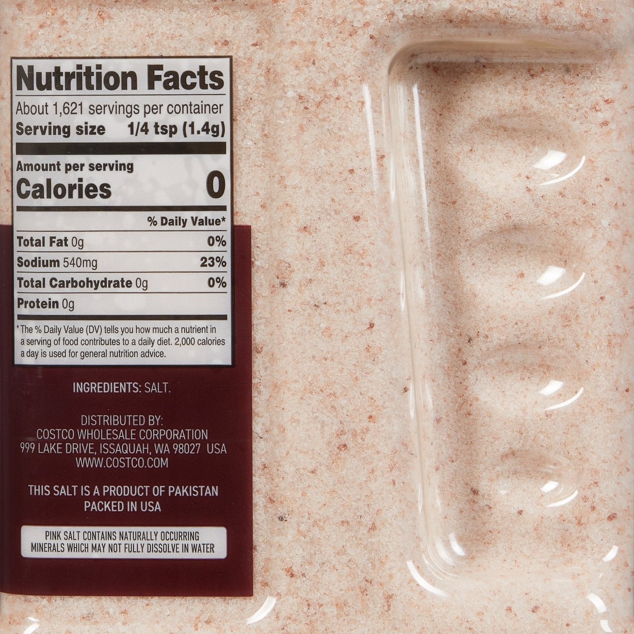 Kirkland Signature Pink Salt, Fine Grain, 5 lbs