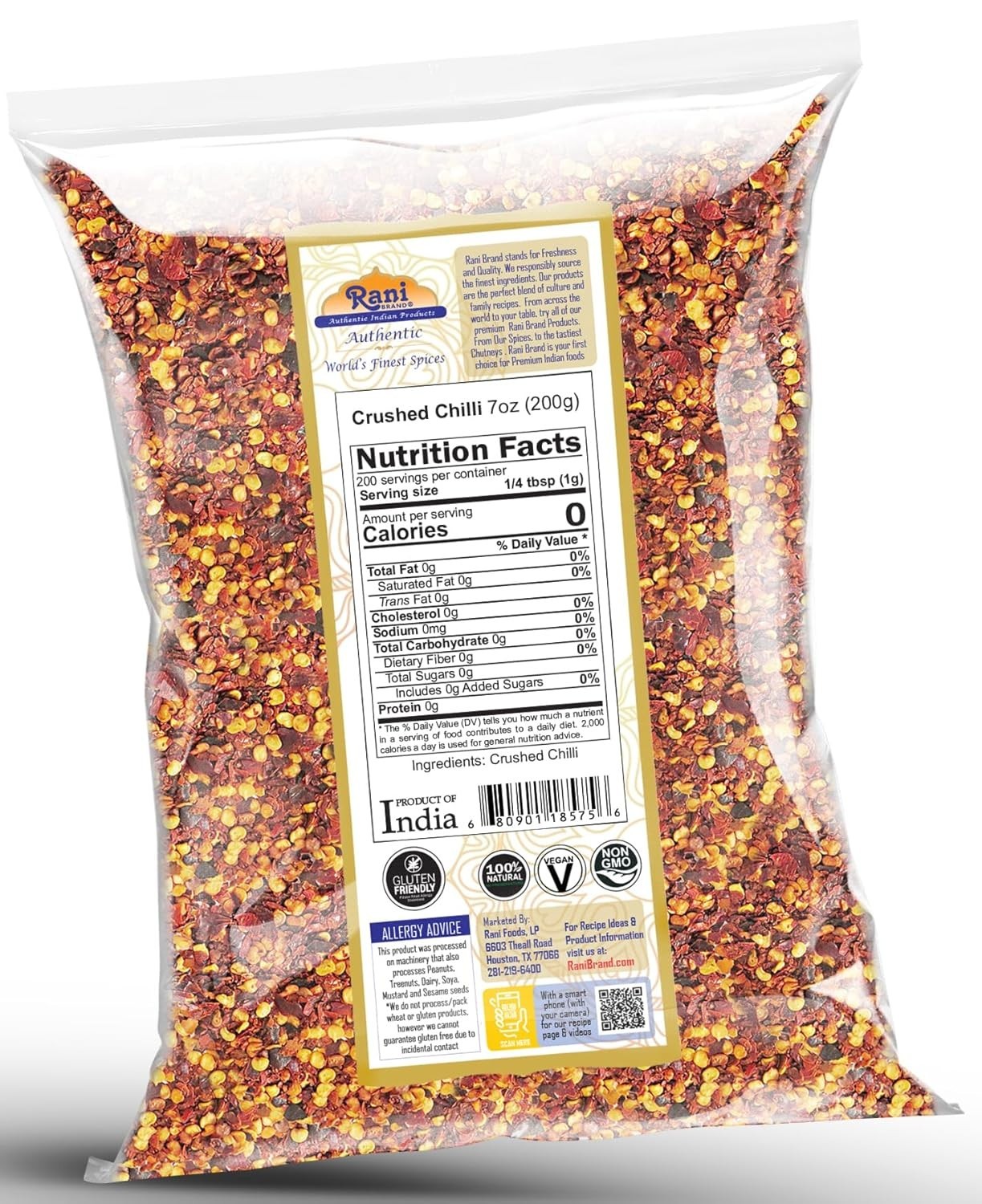 Crushed Red Pepper Flakes Chilli (Pizza Type Cut) 32oz (2lbs) Crushed Chili