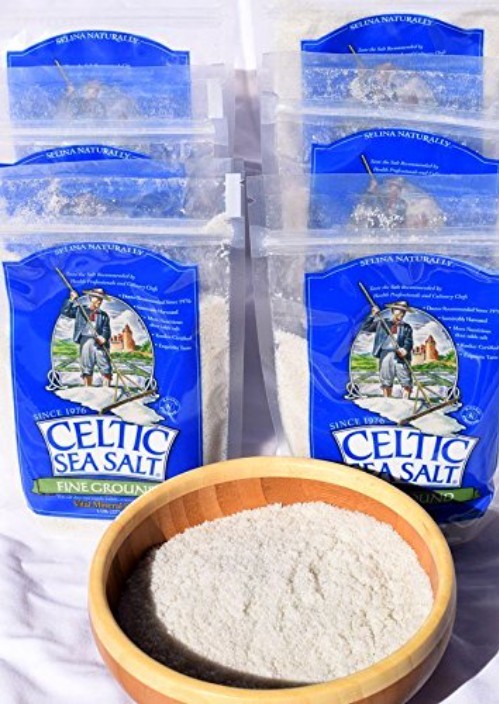 Authentic Unprocessed Sea Salt, 8 oz Bag, Pack of 6