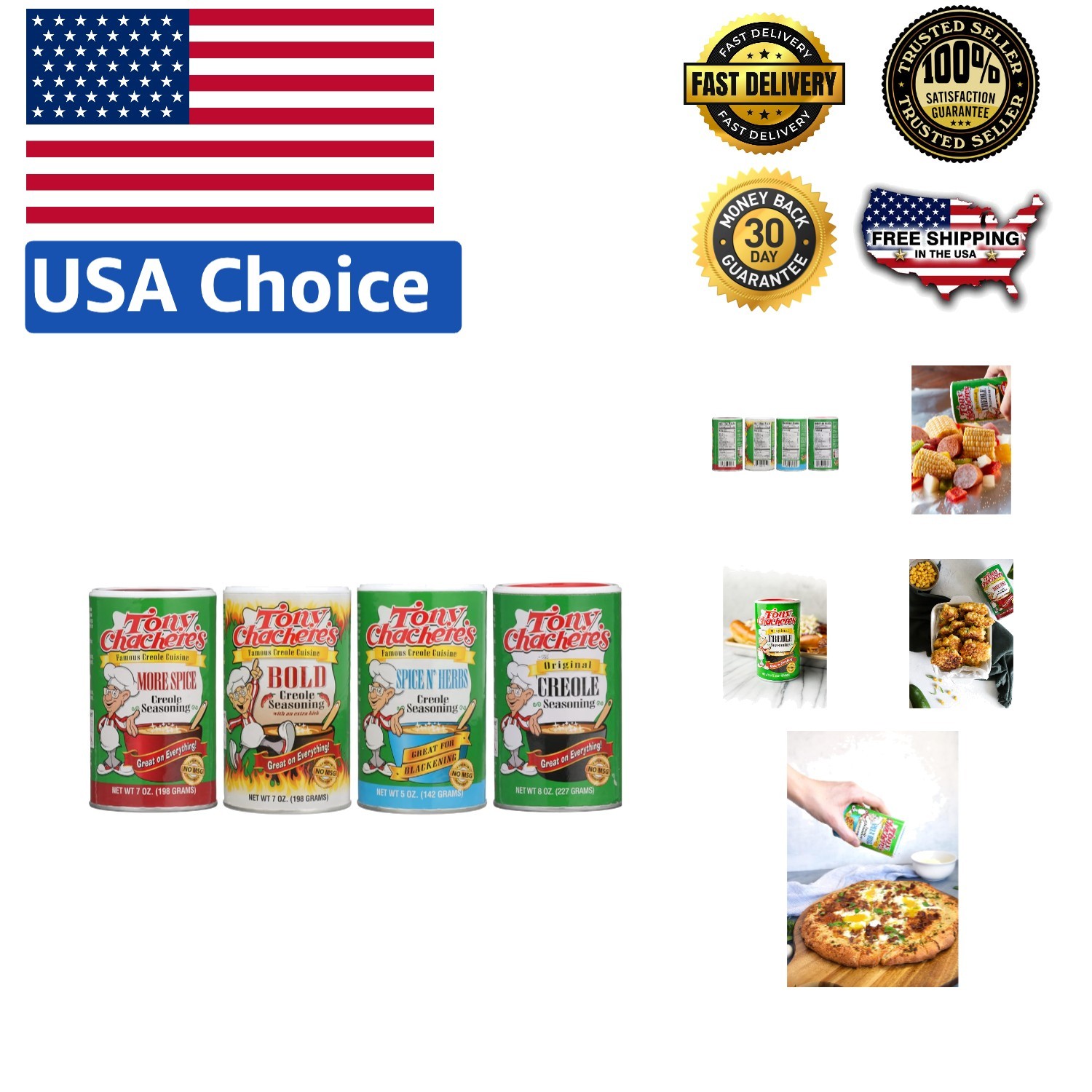 Gourmet Seasoning Blends Variety Pack – 4 Count Assortment for Flavorful Cooking