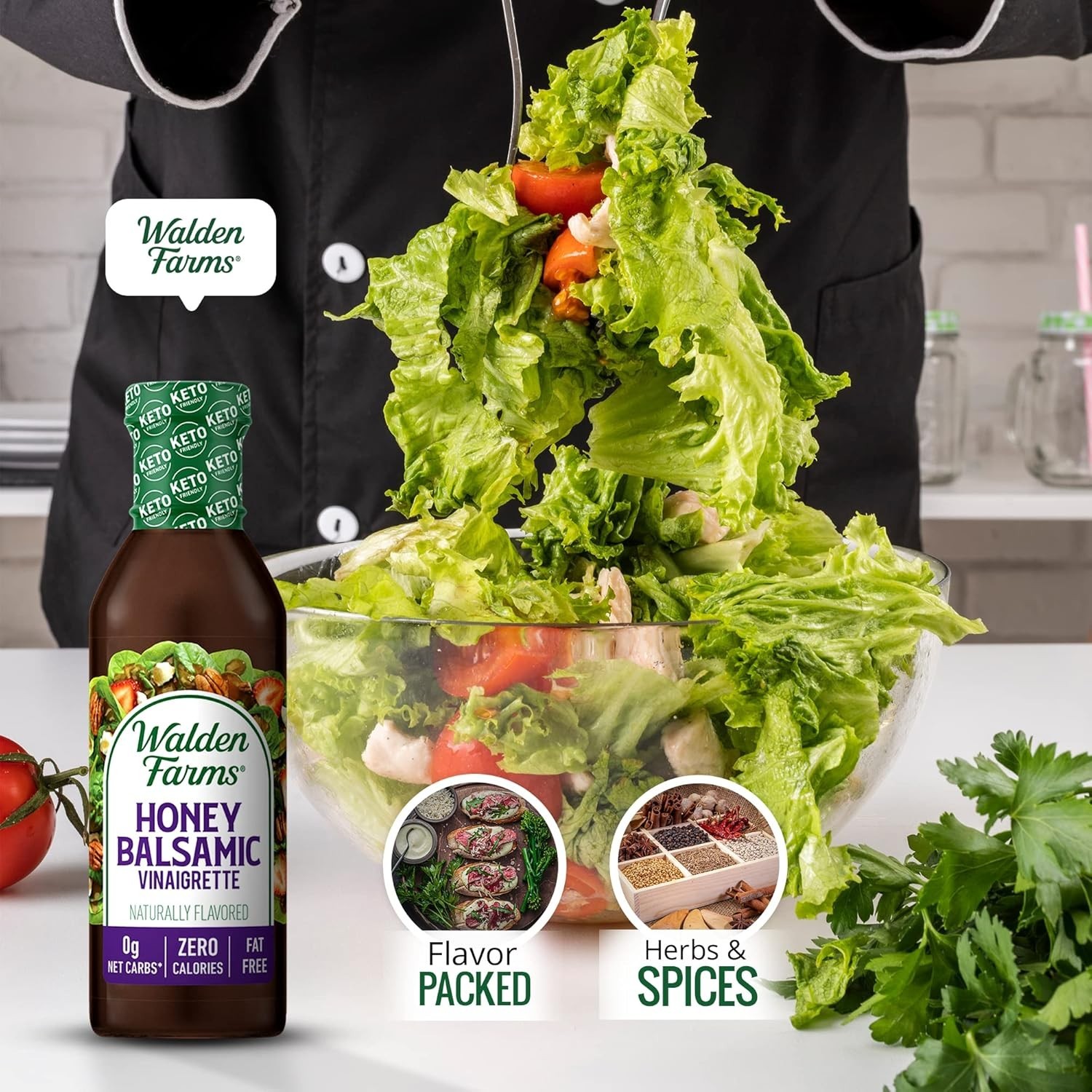 Honey Balsamic Vinaigrette – Calorie-Free, Low Carb, Keto-Friendly, , Sugar-F…