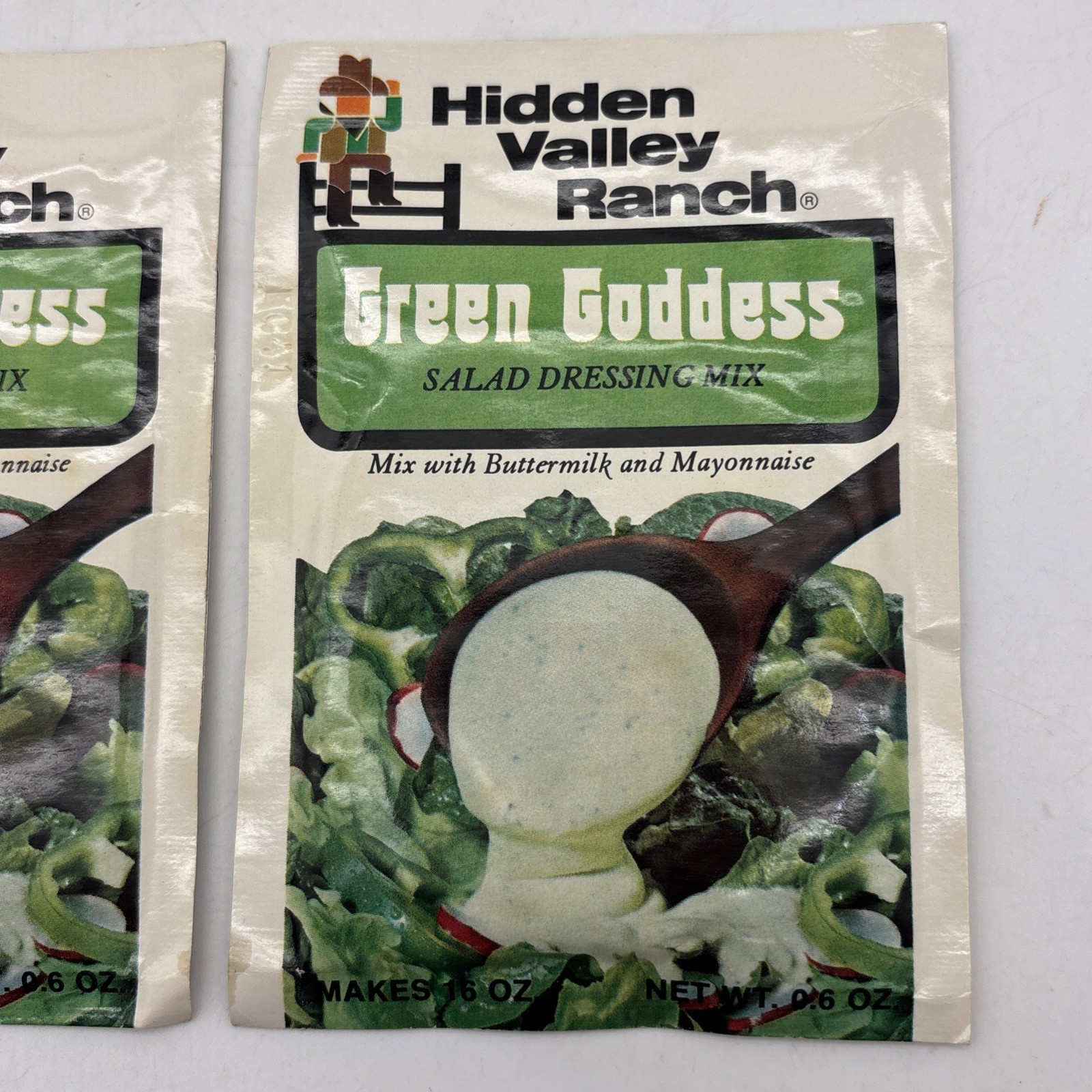 Vintage Hidden Valley Ranch Green Goddess Salad Dressing Mix 1974 Movie Prop