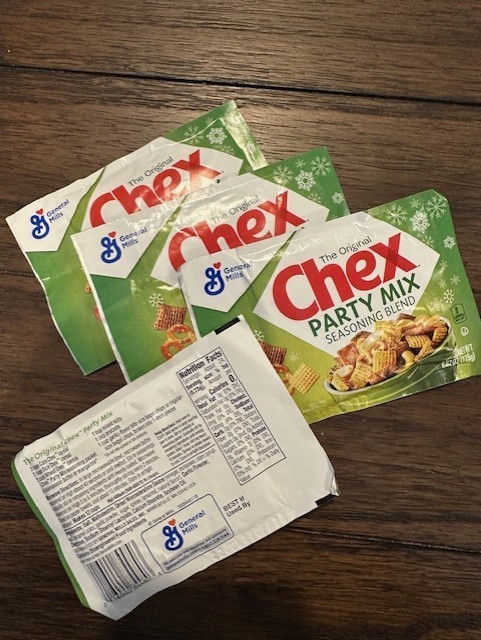 4 The Original Chex Party Mix Seasoning Blend, Snack Mix Ingredient, 0.62 oz