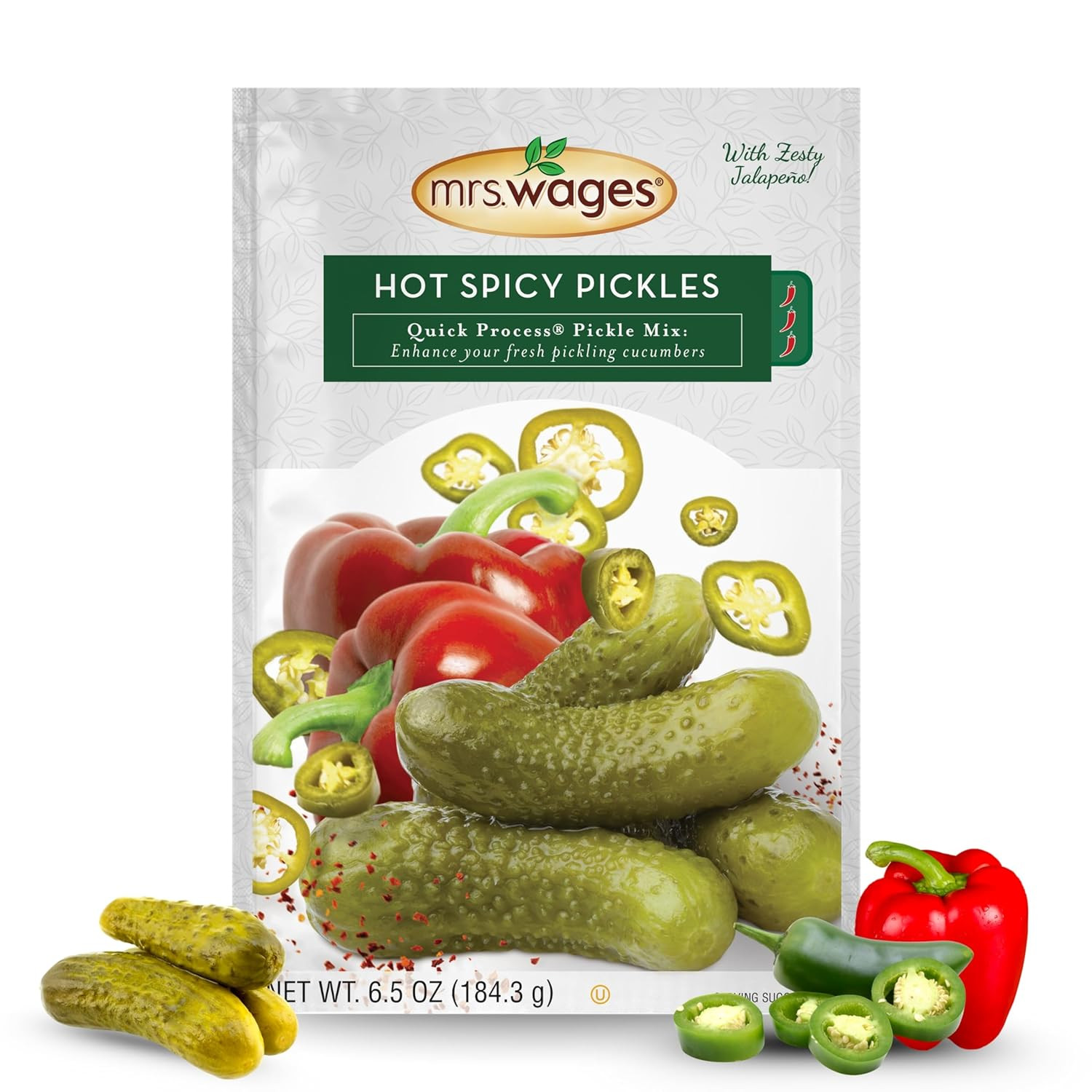 Hot Spicy Pickles Quick Process Mix, Simple-To-Use, Flavorful Spice, Easy Way to
