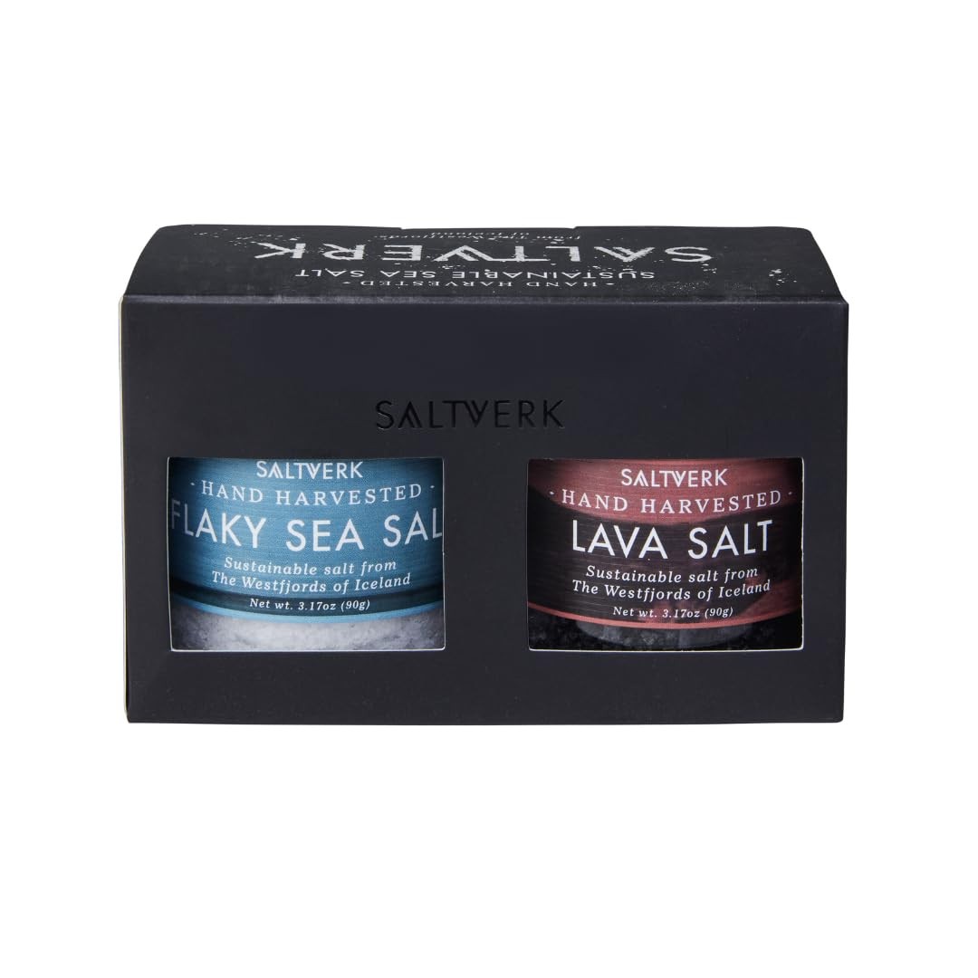 Salt Gift Sets – Flaky, Lava, Birch Smoked, Arctic Thyme Sea Salts- Gourmet, …