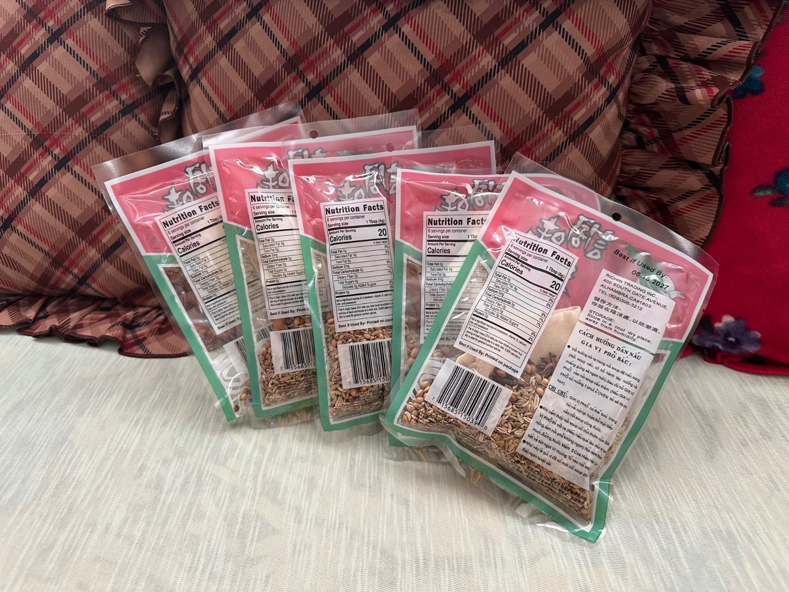 Vietnamese Pho Spice – Richin Spice Seasoning 1.5 oz (5 Packets)