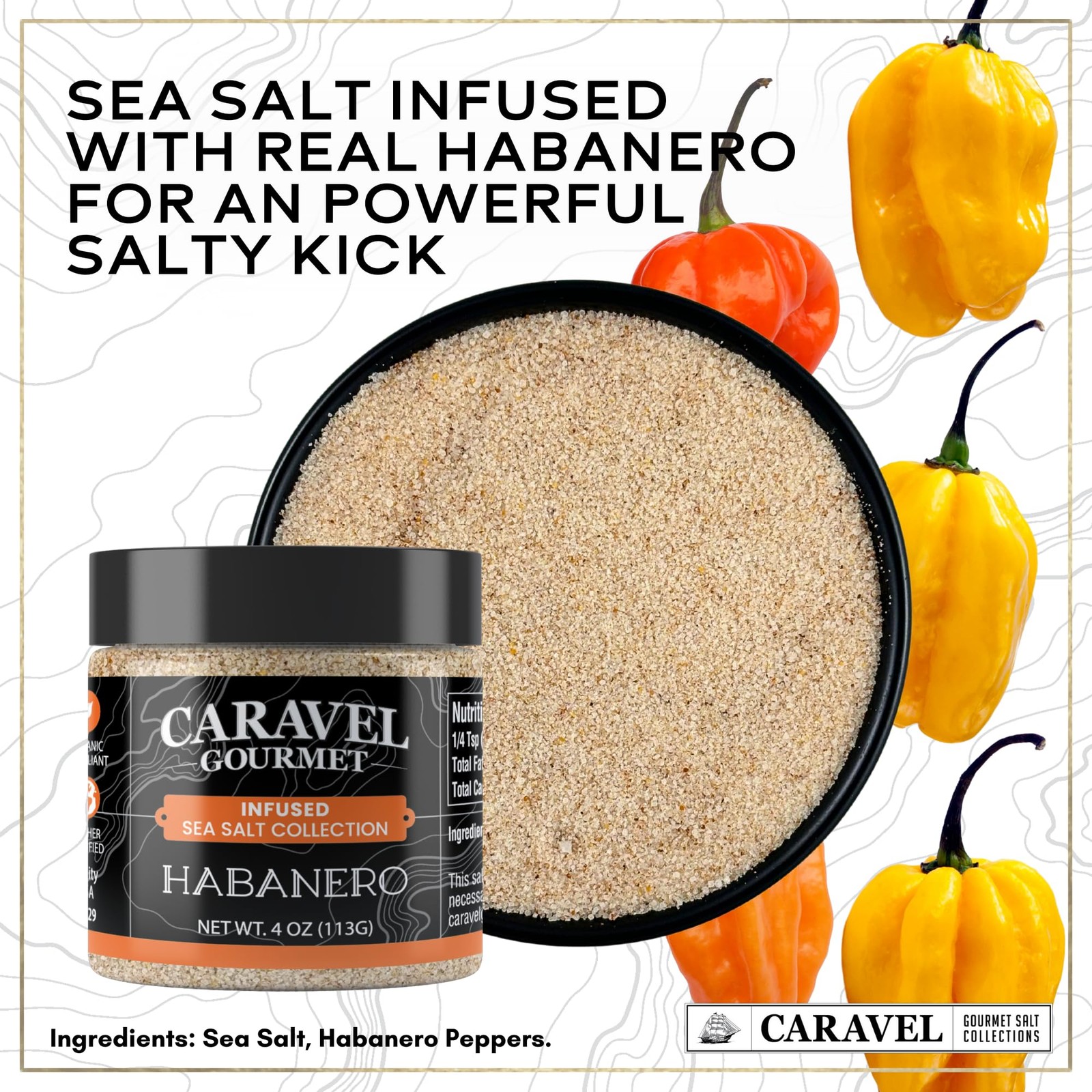 Spicy Sea Salt Gift Pack – 2-Flavor Spicy Cooking Salts Bundle, 4 oz Jar Each…