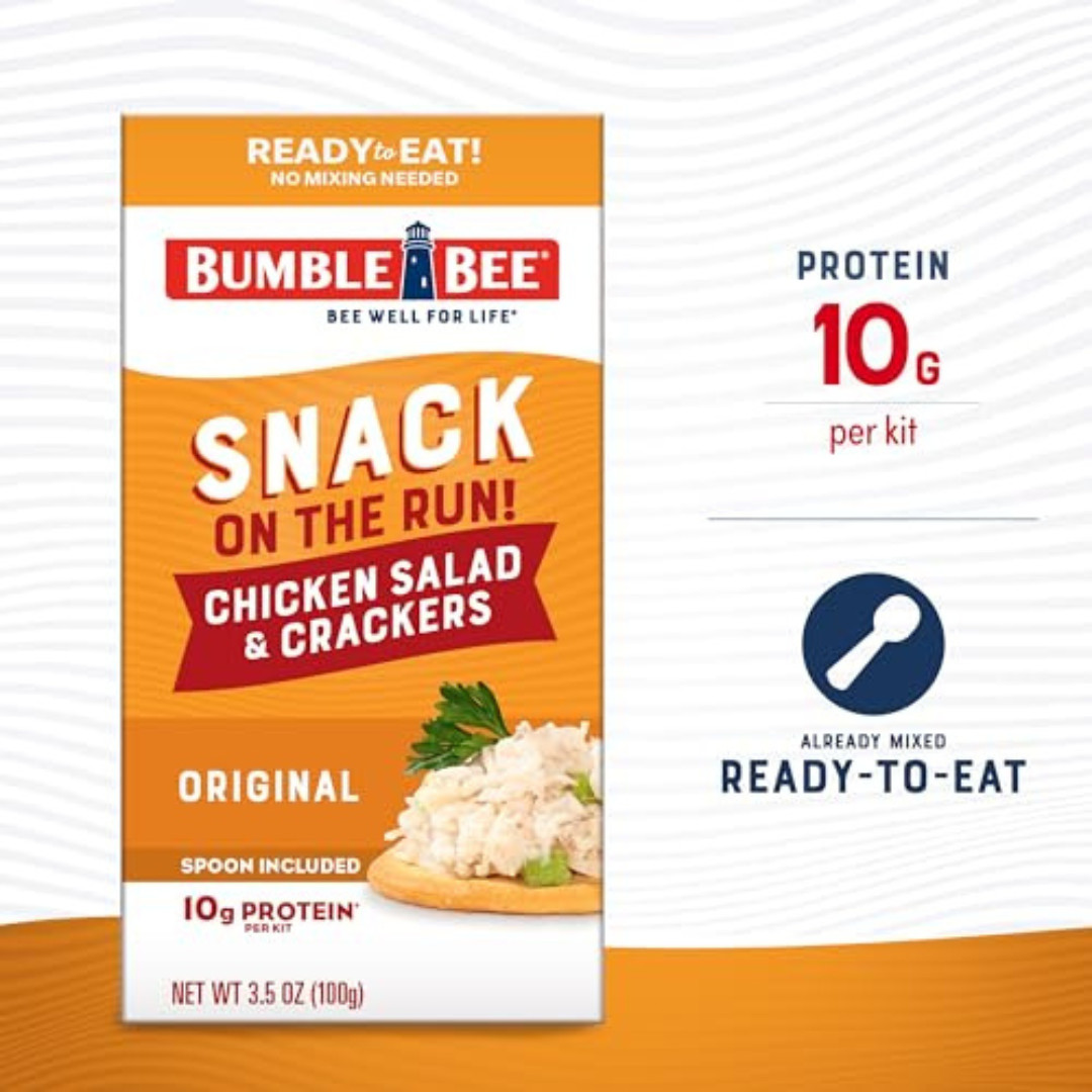 Bumble Bee Snack on the Run Chicken Salad with Crackers Kit 3.5 oz Pack of 12…
