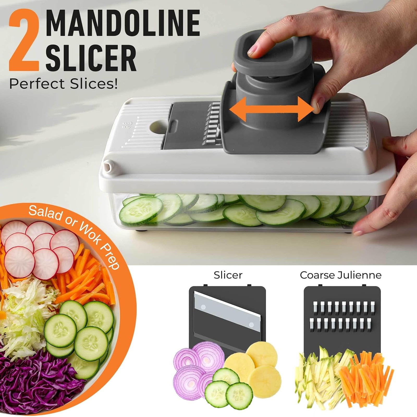Vegetable Chopper Mandoline Slicer Food Prep Tool with Containers Kitchen
