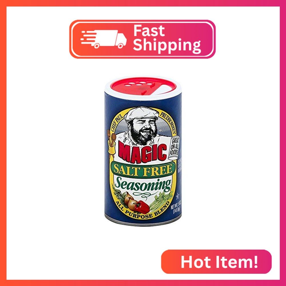 Chef Paul Magic Salt Free Seasoning 5.0 OZ(Pack of 2)