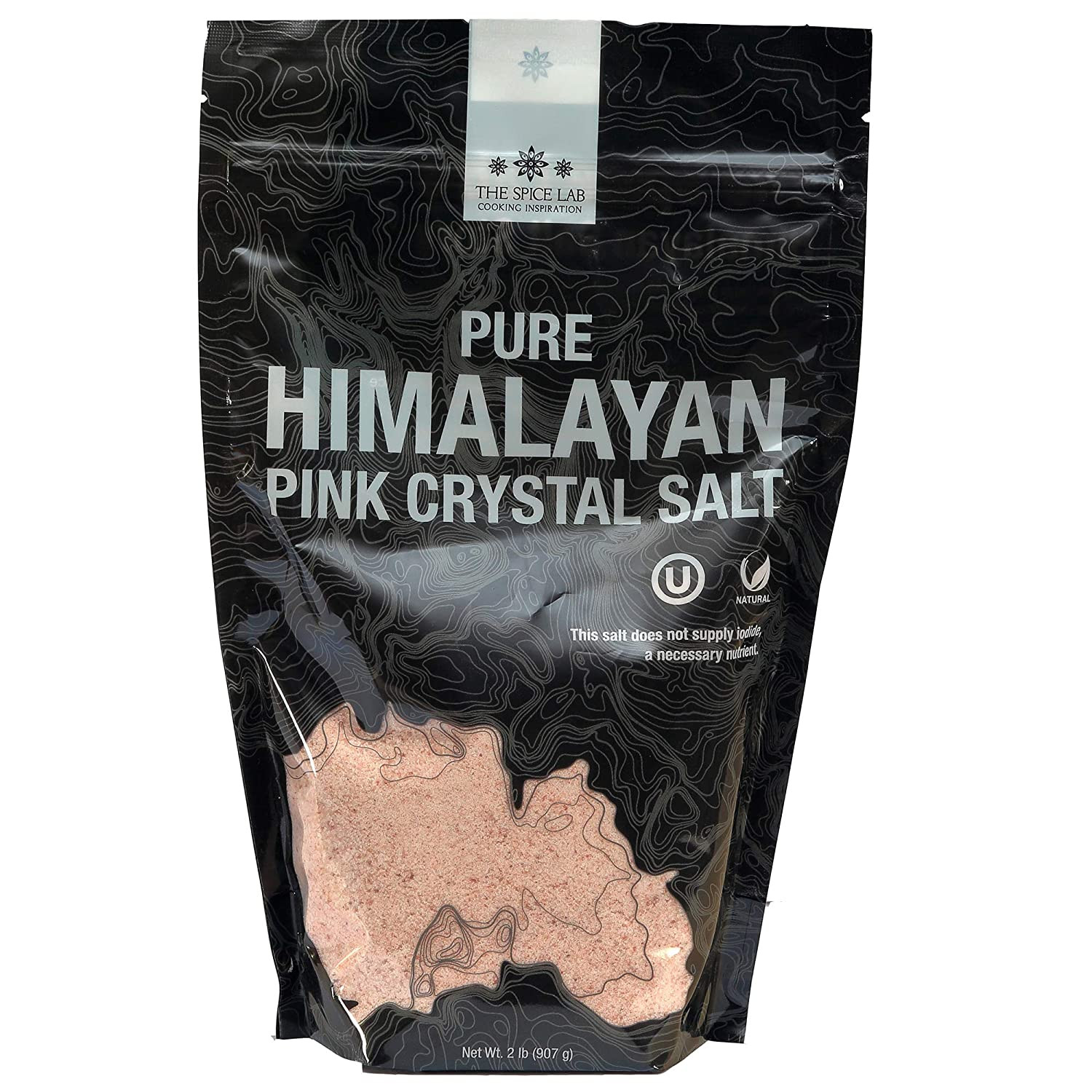 The Spice Lab Himalayan Salt – Fine 2 Lb Bag – Pink Himalayan Salt