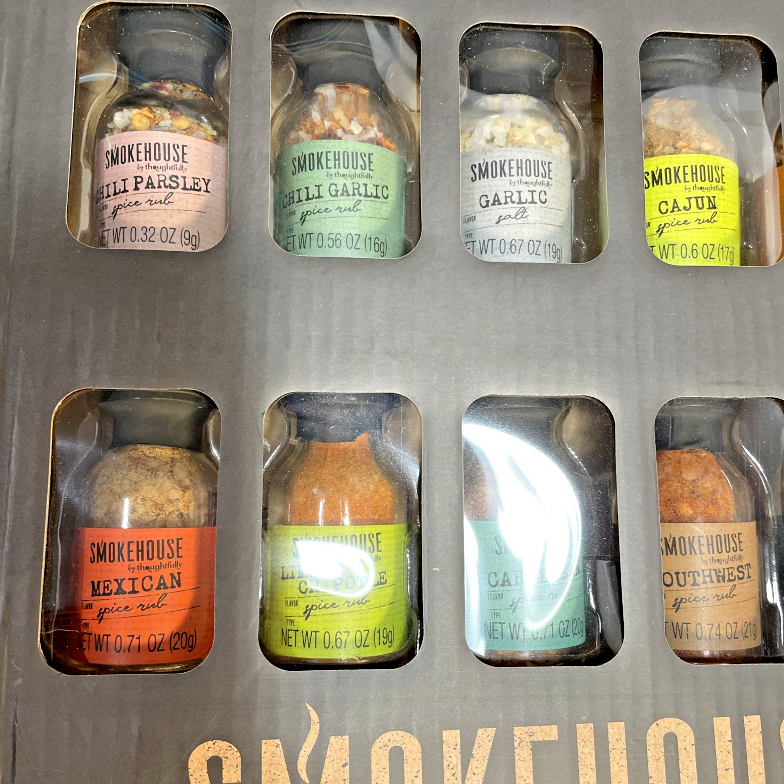 Smokehouse Grilling Spices Gift Set 20 Mini Jars Boxed Gourmet Rubs