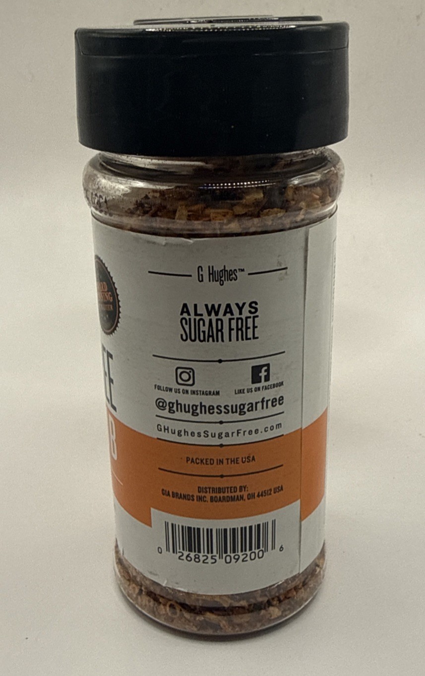 Lot Of 3 G Hughes Seasoning Sugar Free BBQ Spice Rub Seasoning