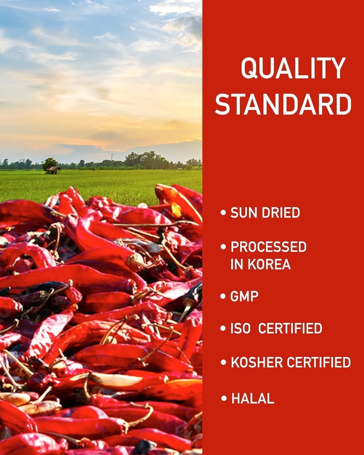 3LB Korean Gochugaru Chili Flakes – Spice for Authentic Asian Cuisine
