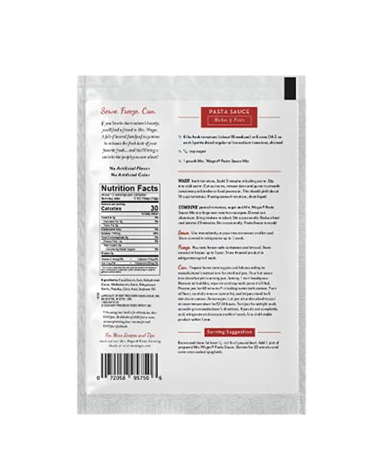 Pasta Sauce Canning Mix, Easy-To-Use, Simple Homemade Pasta Sauce, Great Flavor,