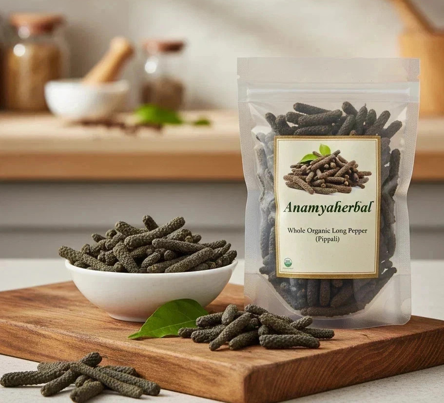 Fresh Organic Whole Long Pepper Pippali (Longum, Indian long pepper) Ayurveda