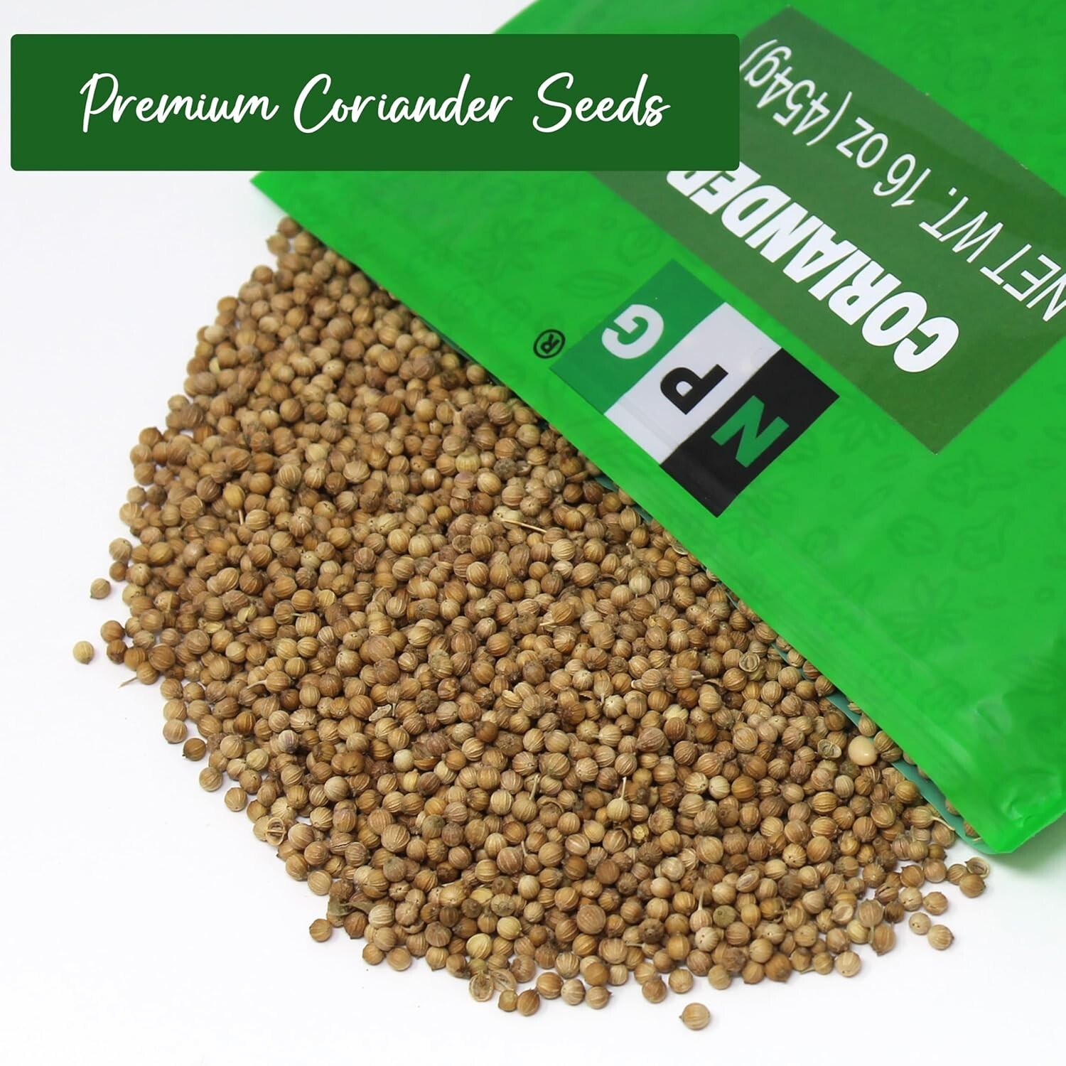 NPG Coriander Seed 16 Oz, Whole Cilantro Seeds for Cooking & Seasoning