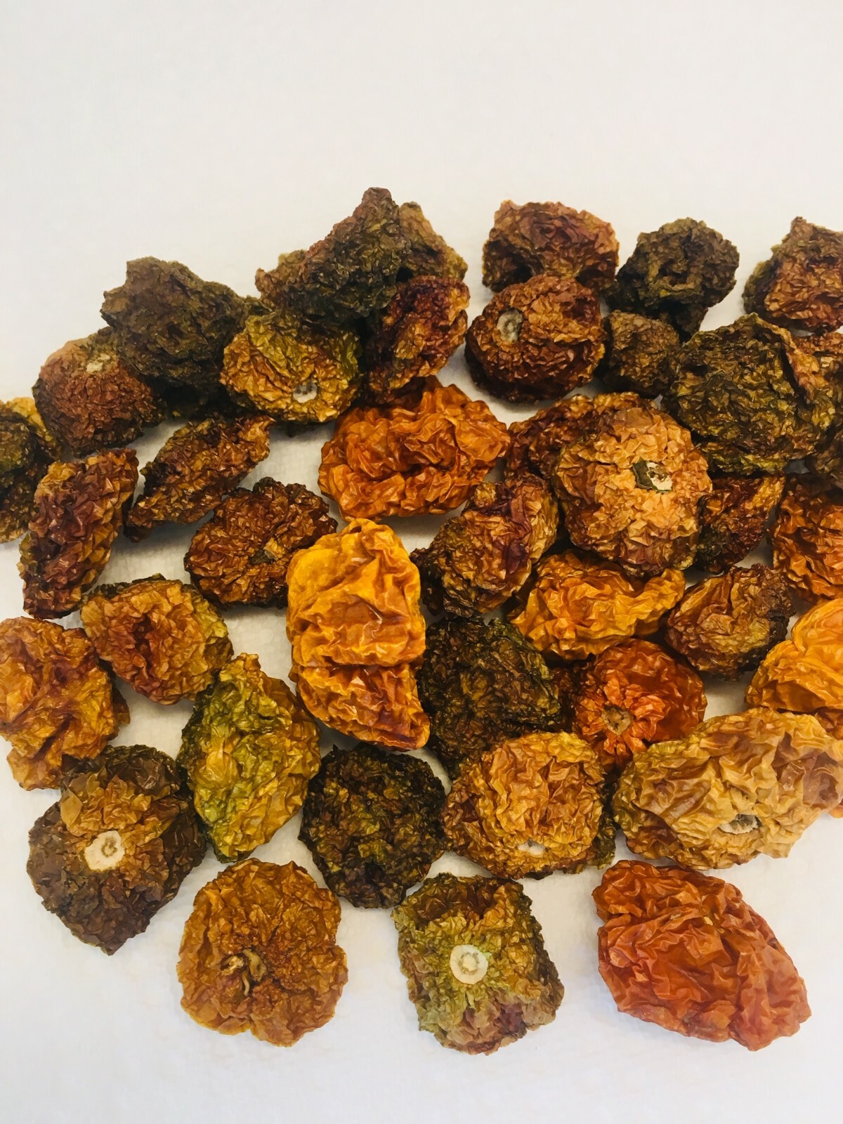 WHOLE DRIED SCOTCH BONNET AND/OR GHOST(BHUT JOLOKIA) PEPPERS ORGANICALLY GROWN