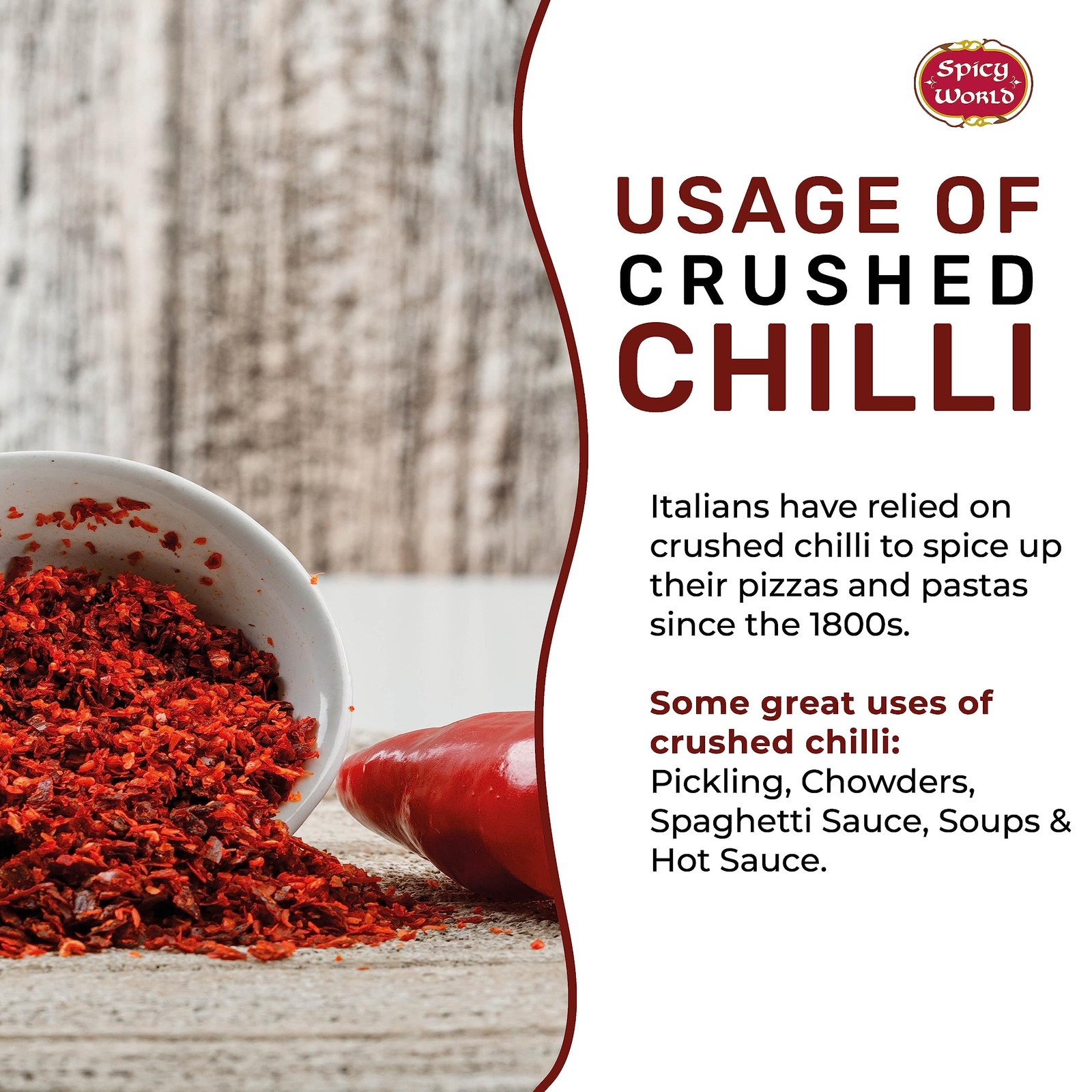 Bulk Crushed Red Pepper Flakes 5 lb Pack – Spicy Chili Seasoning