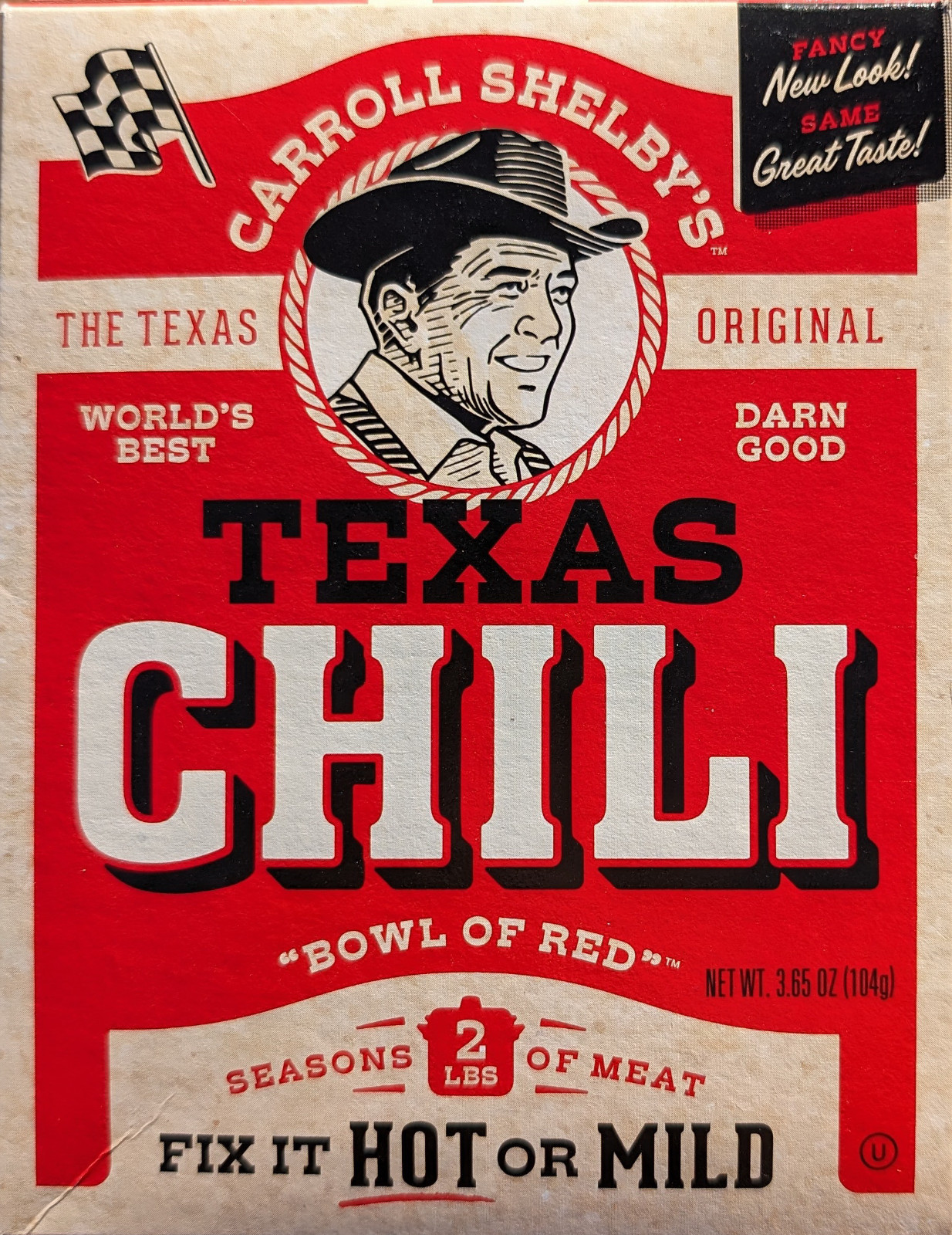 8 PACK Carroll Shelby’s Original Texas Chili Kit 3.65 oz – Authentic Mix