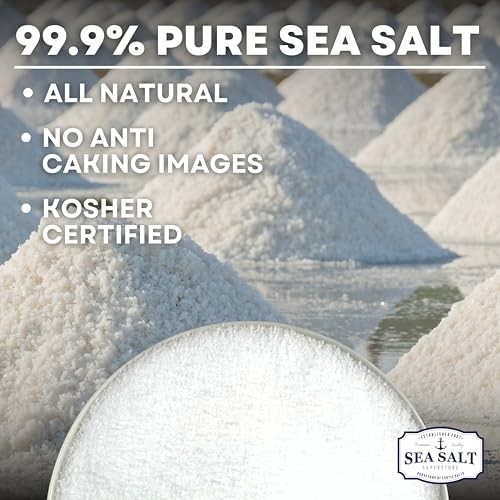 Bulk Kosher Fine Sea Salt Food Grade Non-Iodized 50 lb Bag