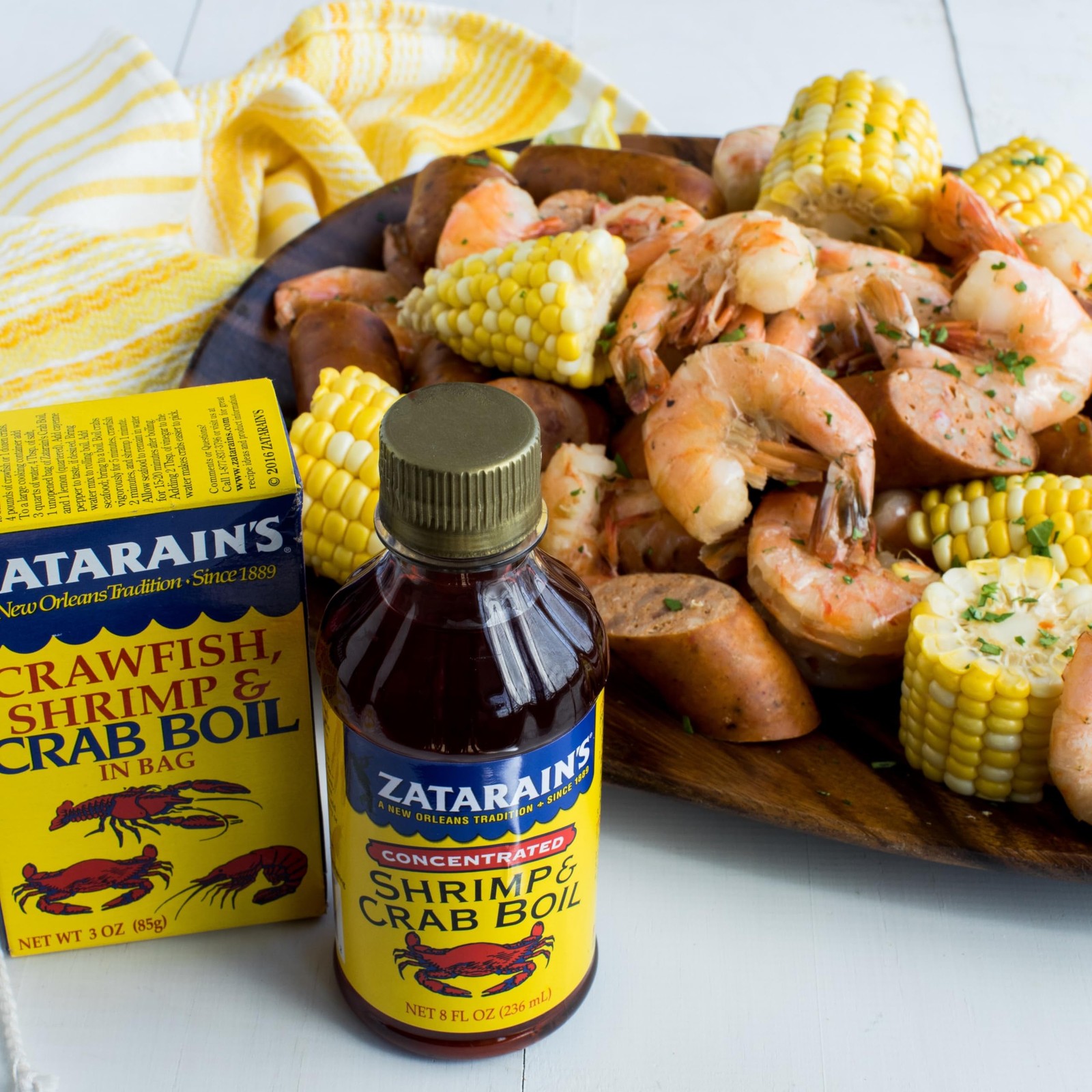 Zatarain’s Crawfish, Shrimp & Crab Boil, 3 oz 3 Ounce (Pack of 6), Yellow