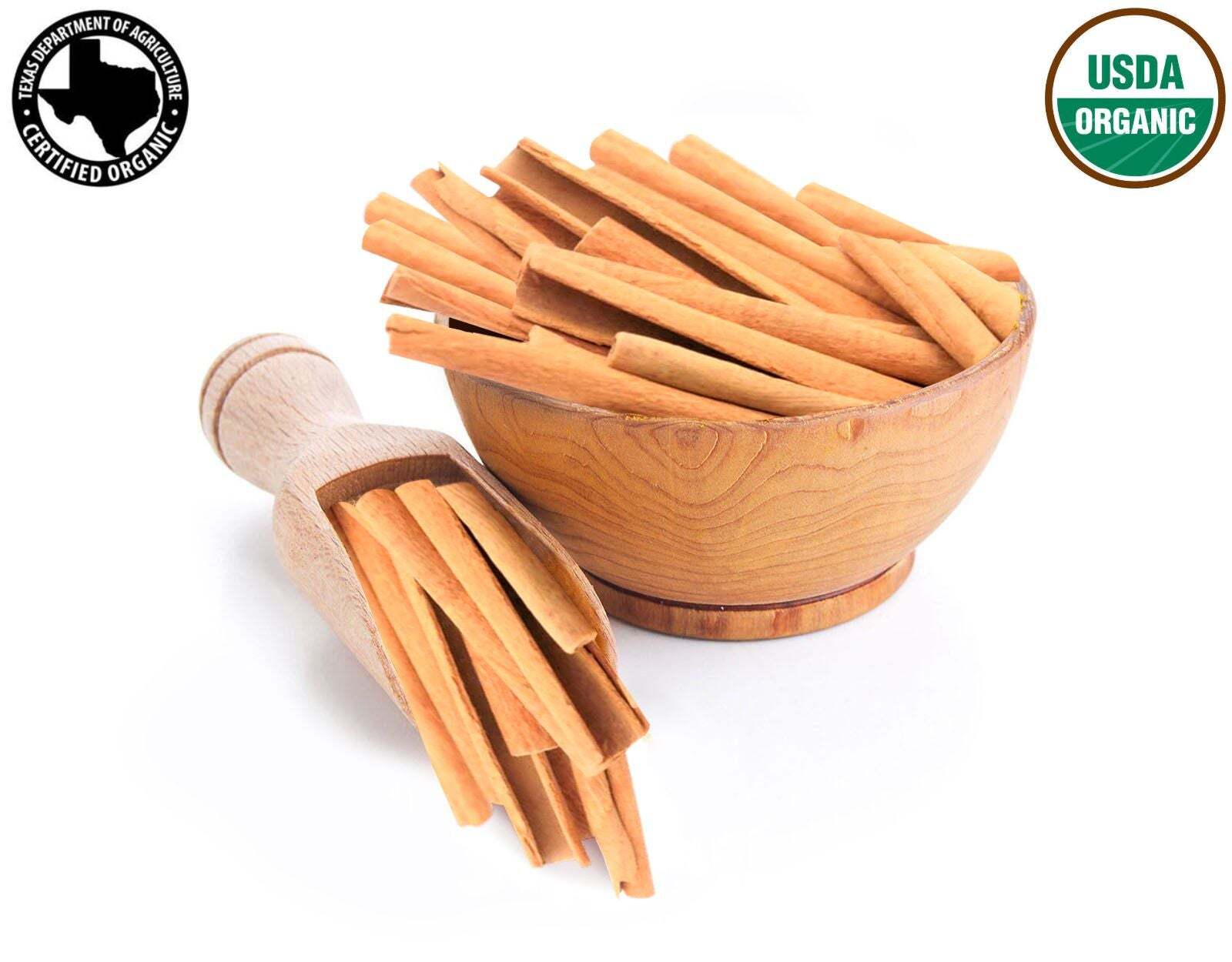 Cinnamon Sticks -USDA Certified Organic-Strong Aroma, Ideal For Cooking & Baking