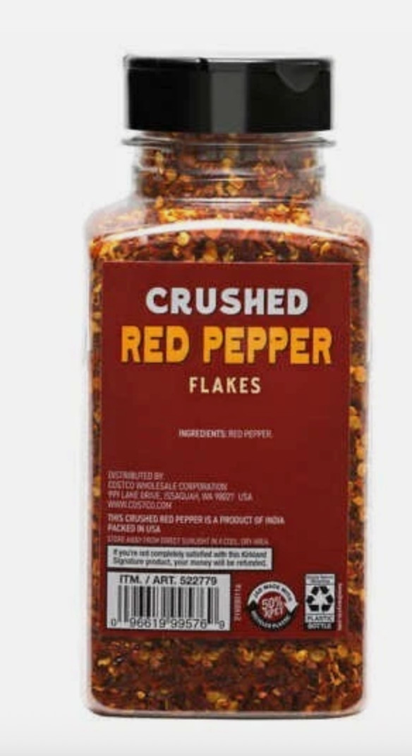 2 Pack Kirkland Signature Crushed Red Pepper 10 oz Flakes Pantry Jar Costco