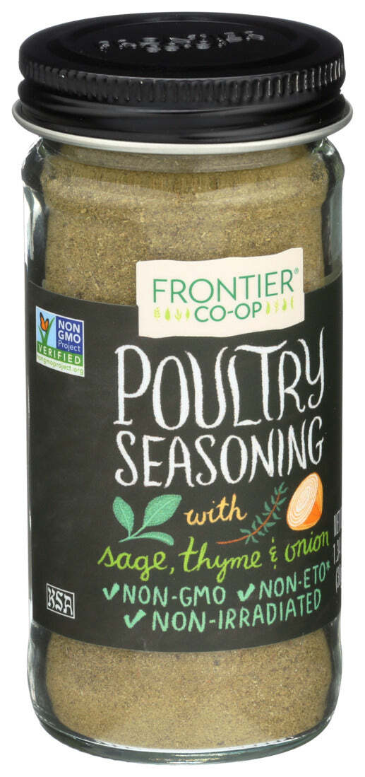 Frontier Nat Prod Co-Op Poultry Seasoning Salt Free 1 Each 1.34 Oz