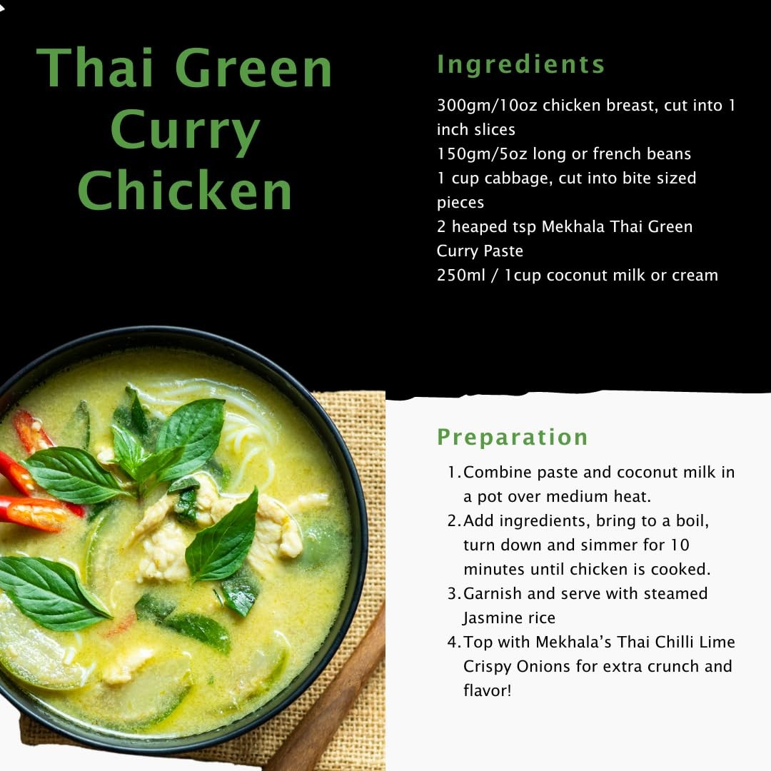 Mekhala Organic Gluten-free Thai Green Curry Paste 3.53Oz