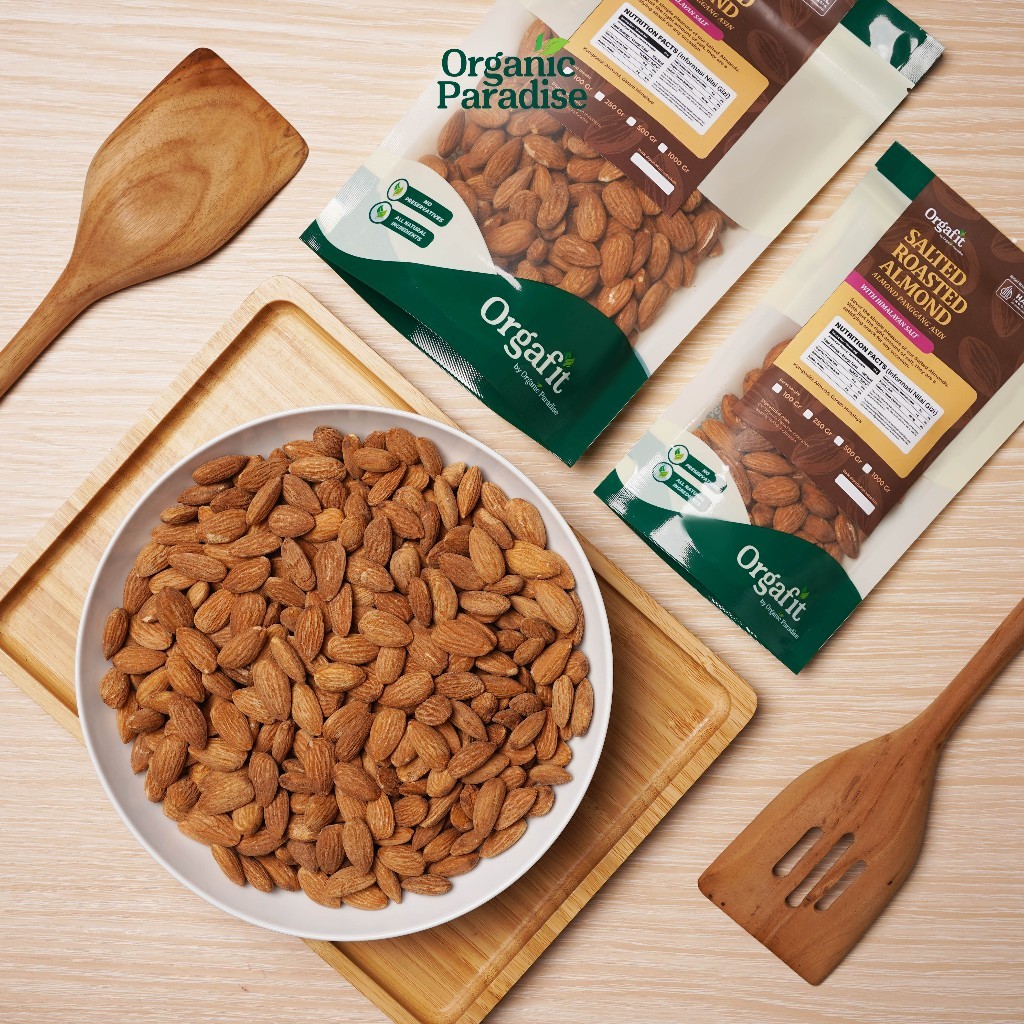 Roasted Salted Almonds 250 Gram Whole Nut Snack Pantry Ingredient On The Go