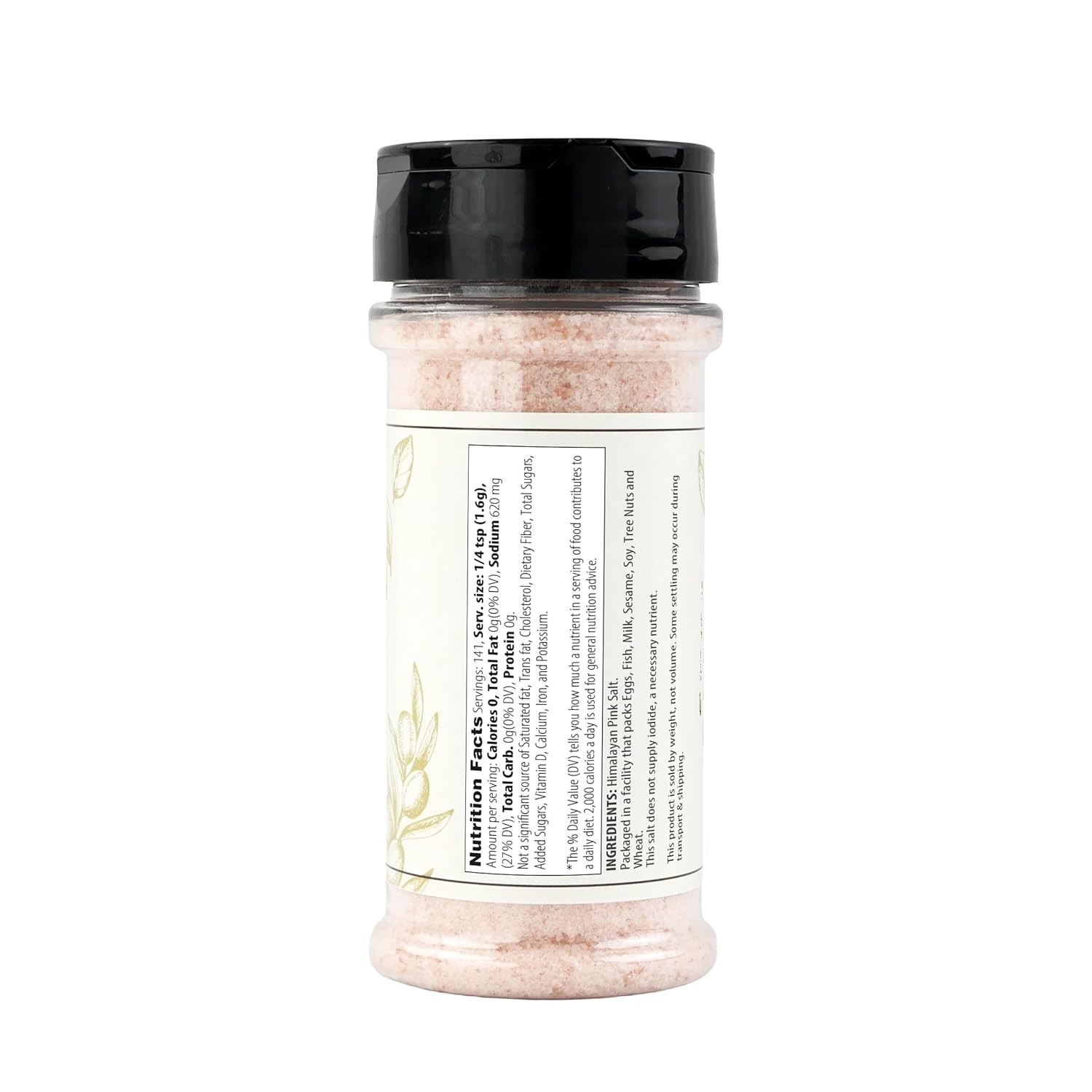 Himalayan Pink Salt 8oz in Shaker: Enhance Global Recipes with Authentic Flavor
