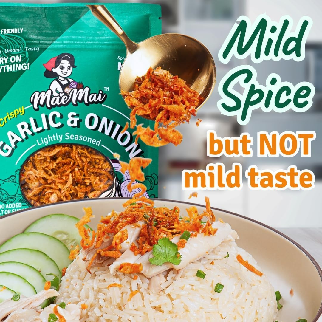 Chili Crisp (MILD Spice) – Premium Onion & Garlic Flakes – Crispy All-Purpose