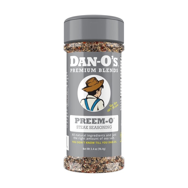 Dan-O’s Preem-O All-Purpose Steak & Meat Seasoning 3.4 oz Small Bottle