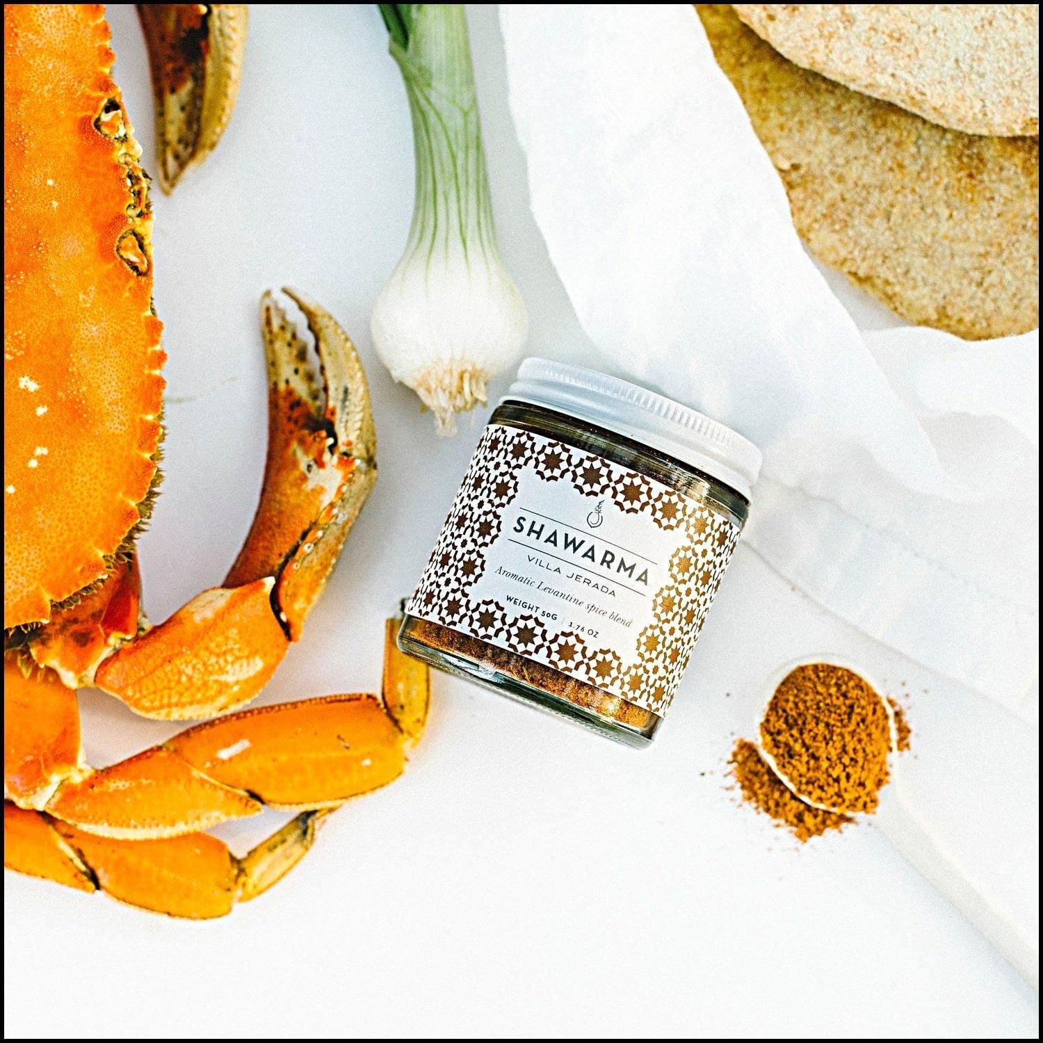 Authentic Shawarma Spice Blend – 1.76 oz Glass Jar | Middle Eastern Seasoning fo