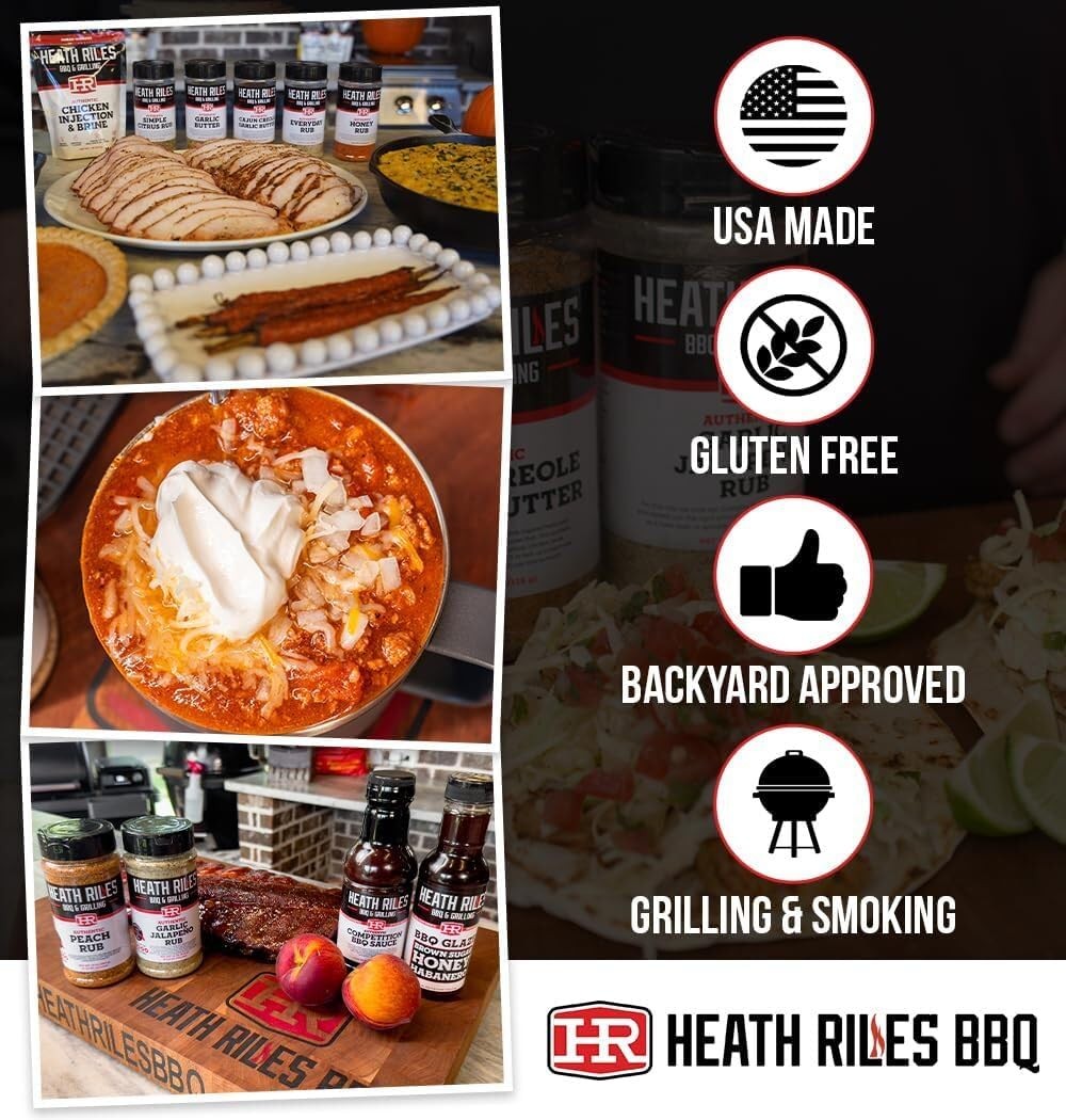 Heath Riles BBQ Butter Bath and Wrap, Champion 12 Ounce (Pack of 1), orange