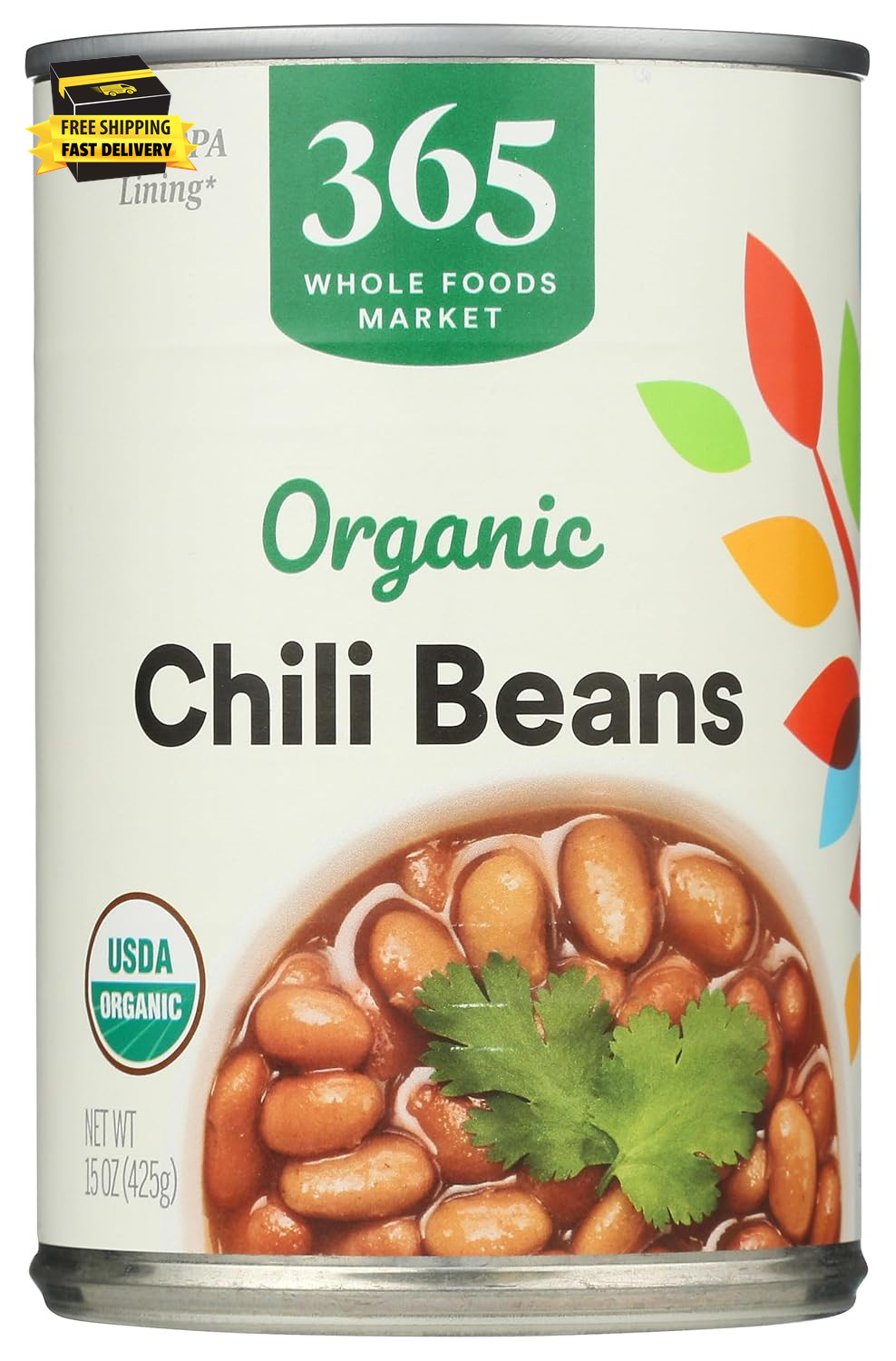 , Organic Chili Beans, 15 Ounce ⭐️⭐️⭐️⭐️⭐️