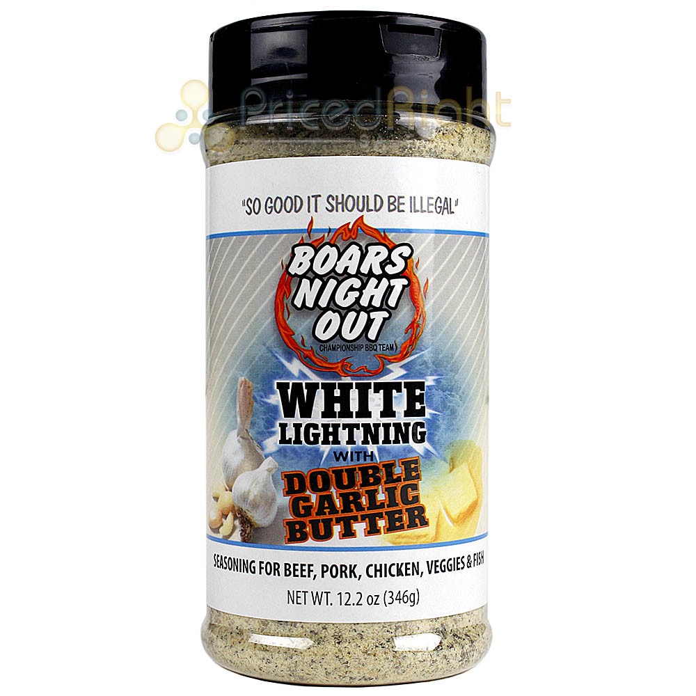 Bbq Rub Original White Lighting and Double Garlic Butter Pack Boars Night Out