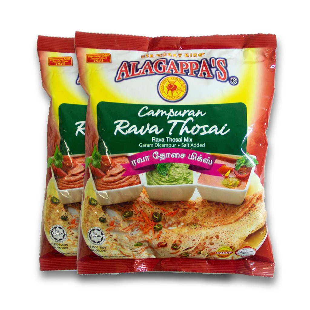 ALAGAPPA’S Rava Dosa Thosai Dry Mix Crispy South Indian Breakfast 450g x 2 Pack