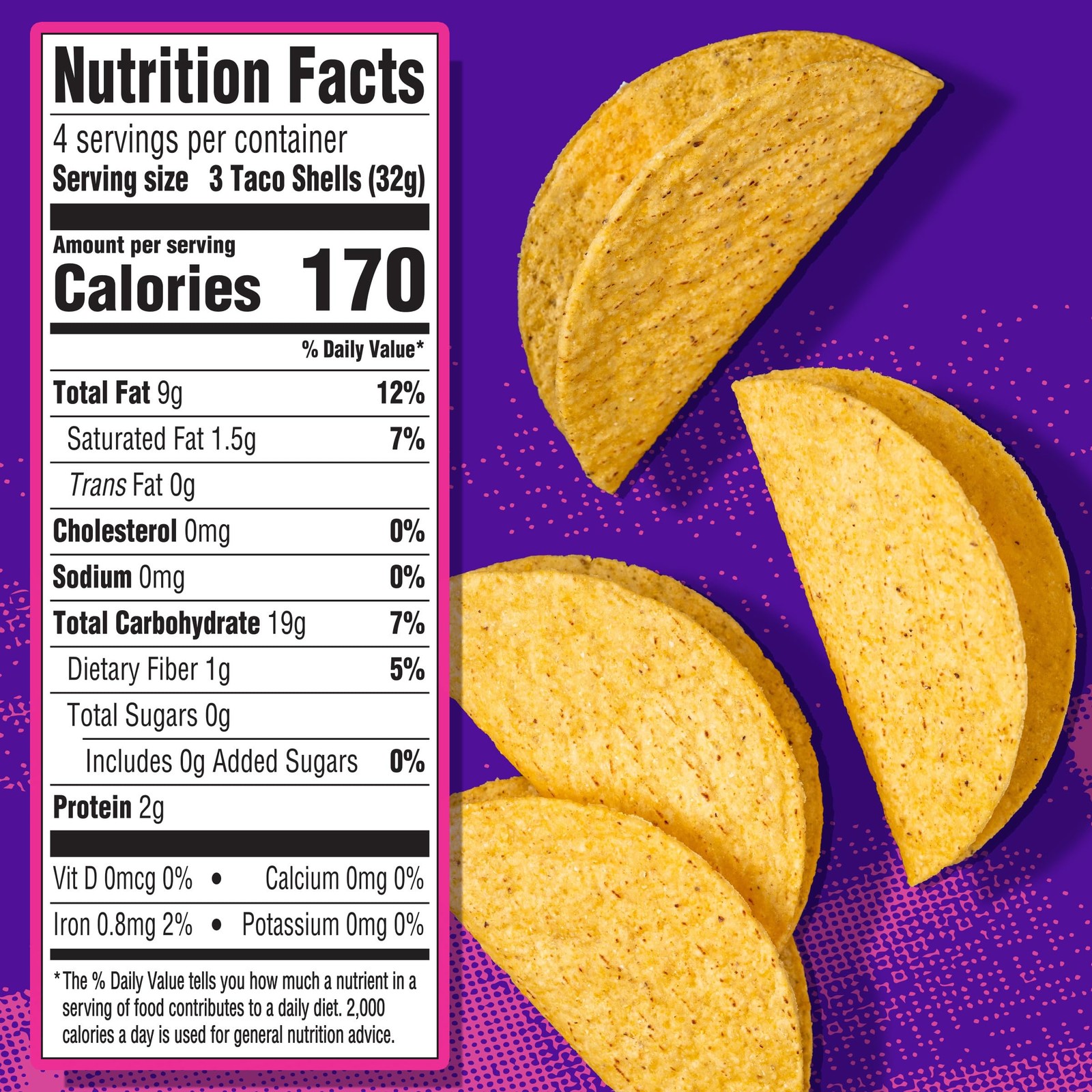 Taco Bell Crunchy Taco shells (4.5oz Boxes, Pack of 12)